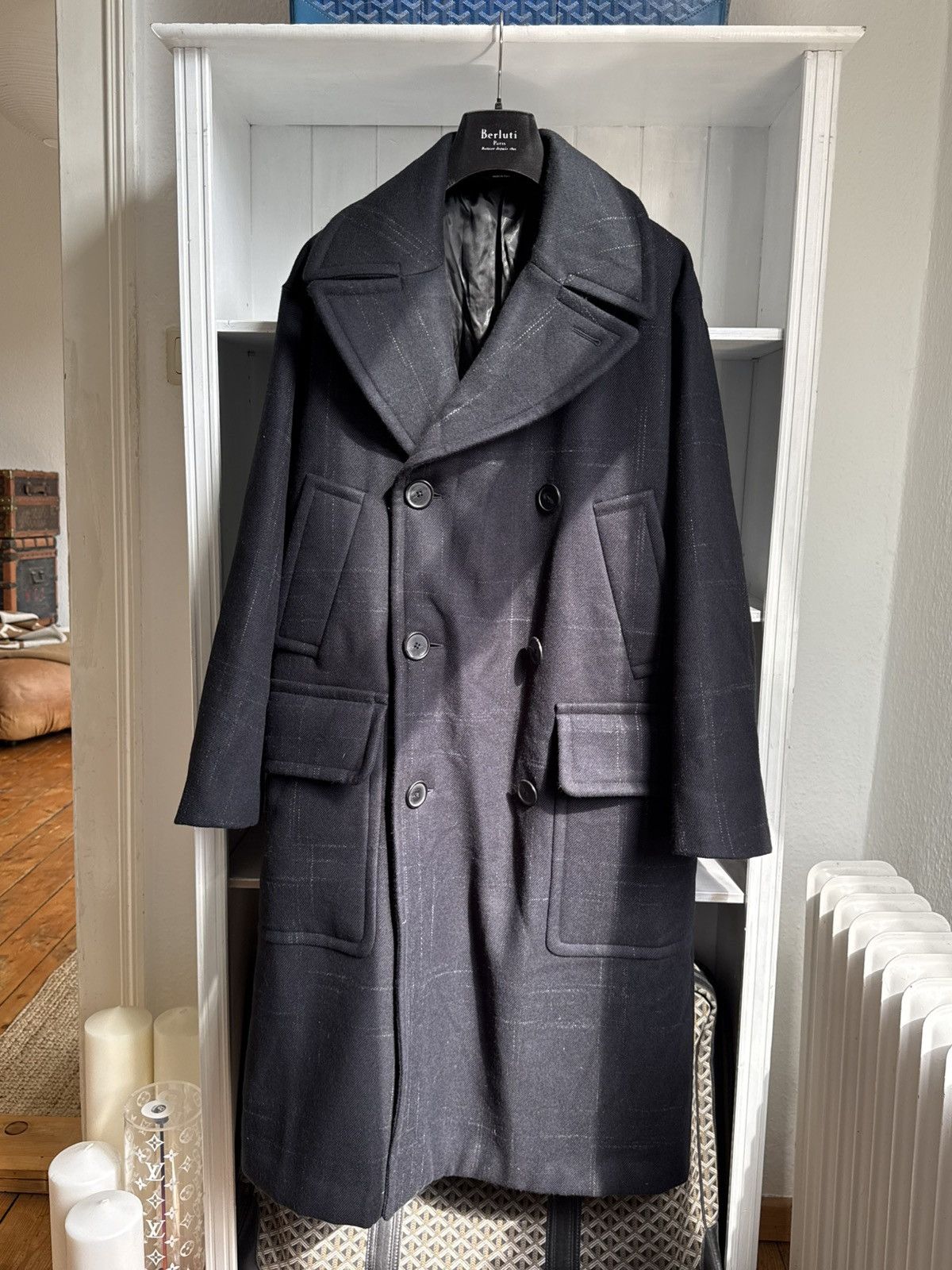 Hermes $10.000 Cashmere Hermès Military FW23 Runway Overcoat 48 M L Size US M / EU 48-50 / 2 - 1 Thumbnail
