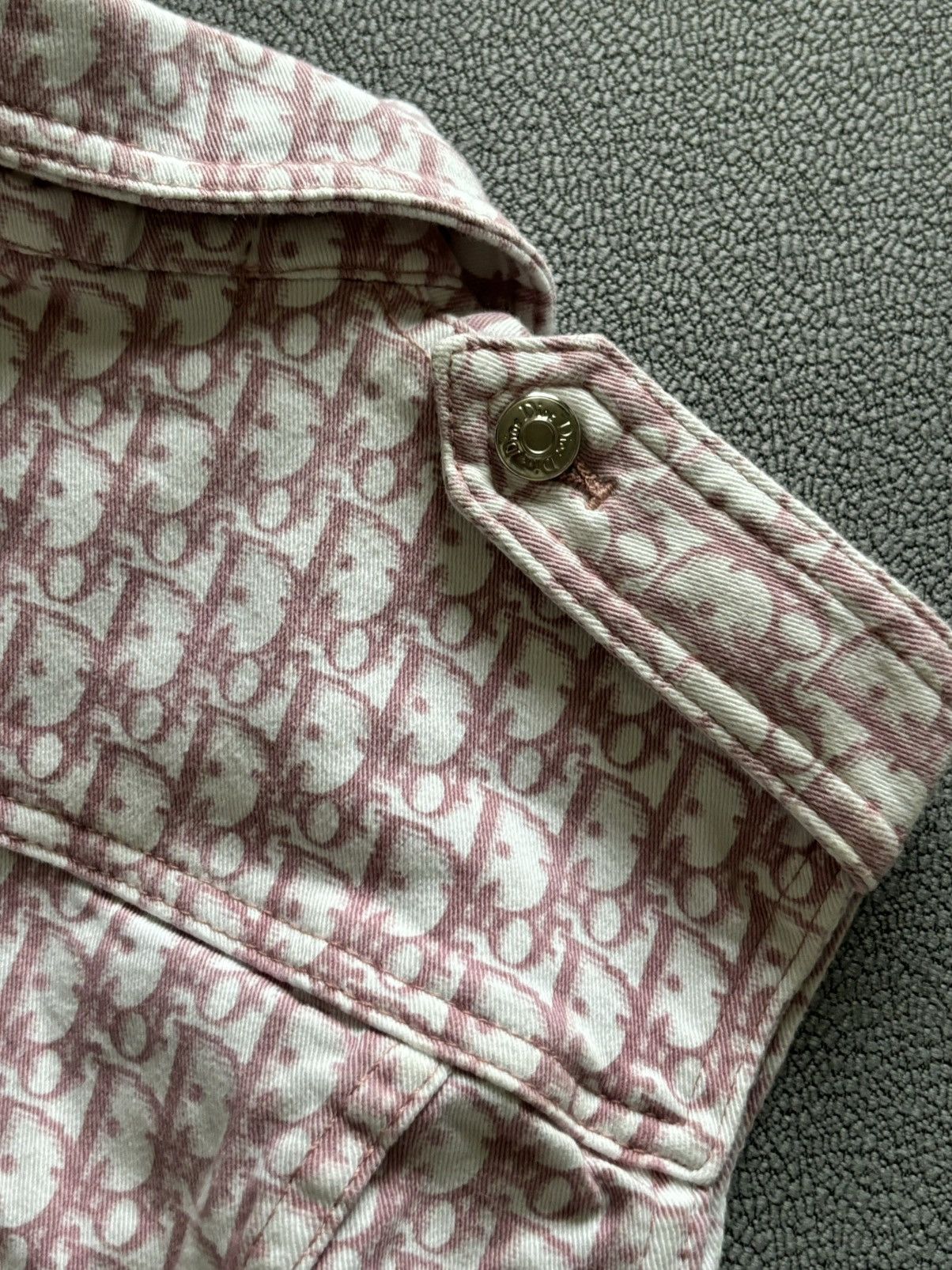 Dior Dior by John Galliano Monogram Pink Denim Vest Size M / US 6-8 / IT 42-44 - 5 Thumbnail