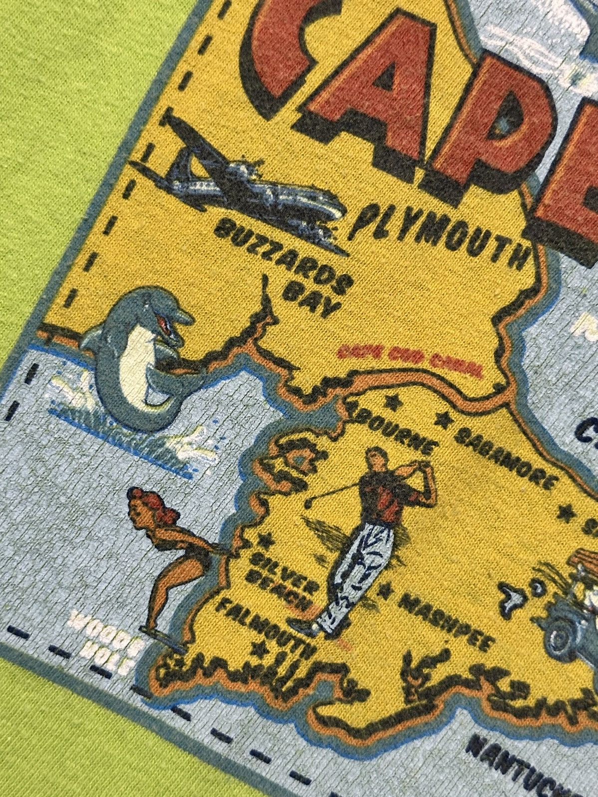 Comfort Colors Cape Cod Postcard Map shirt Size US M / EU 48-50 / 2 - 3 Thumbnail