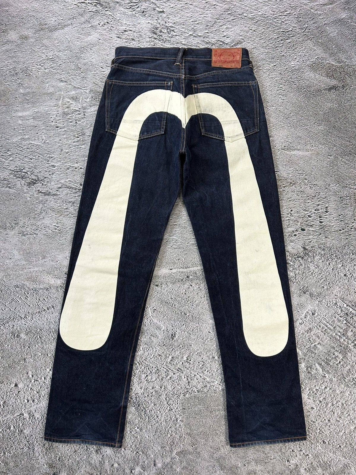 Jeans White Evisu | Grailed