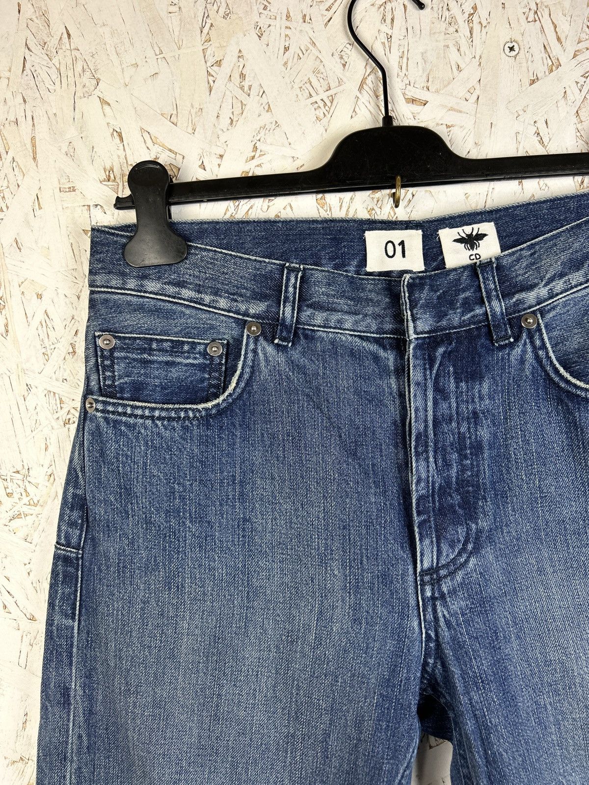 Dior Christian Dior CD01 Boyfriend Washed Denim Jeans Indigo Size 27" / US 4 / IT 40 - 2 Thumbnail