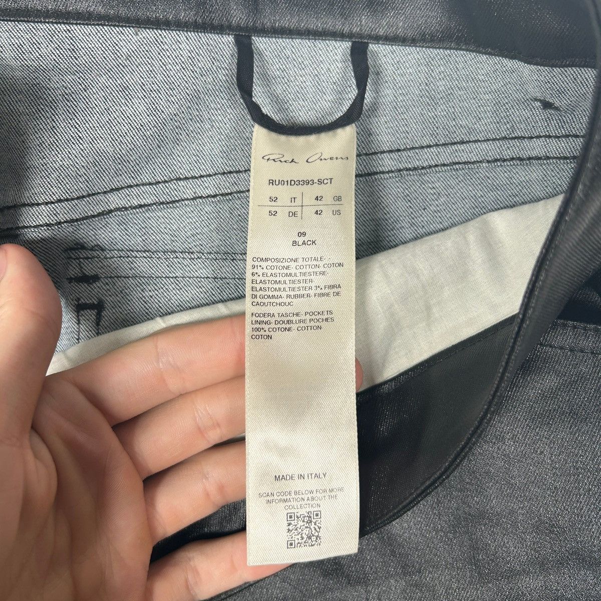 Rick Owens Rick Owens SS24 Lido Waxed Jeans Size US 36 / EU 52 - 7 Thumbnail