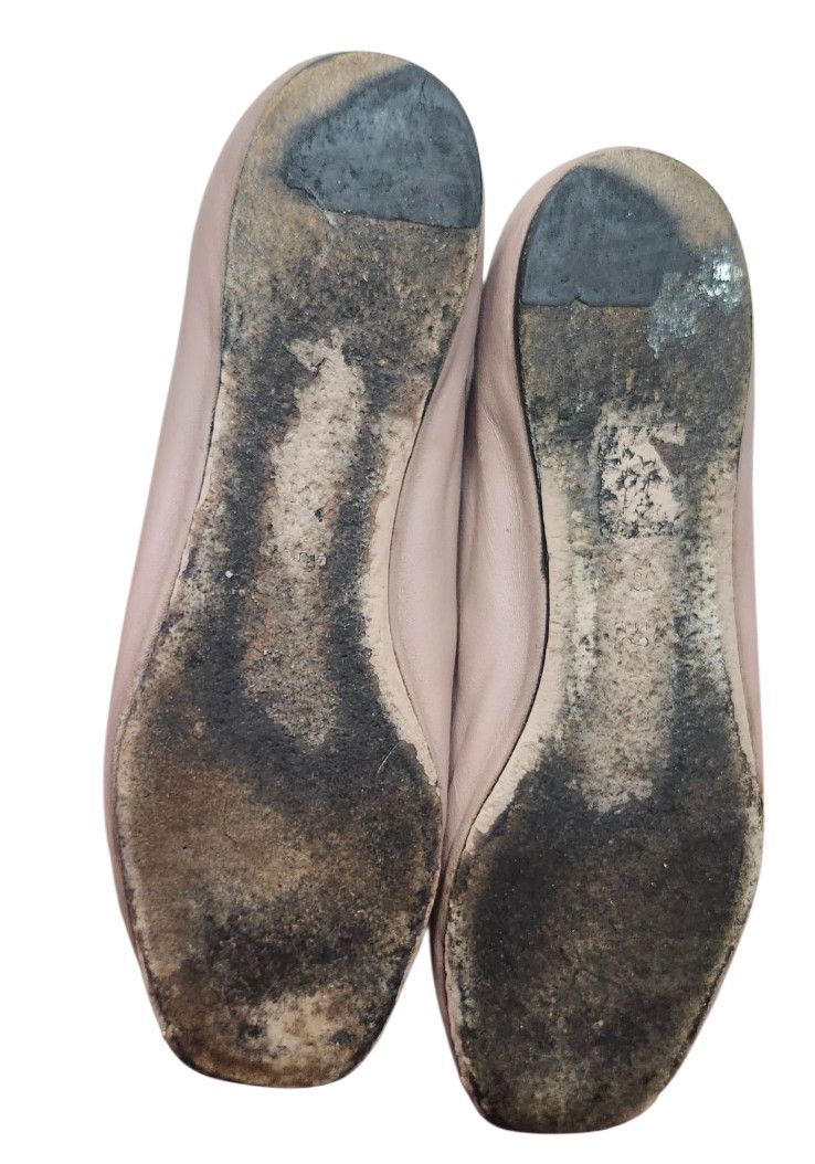 Gucci Gucci Women's Flats Pink Satin Square Toe GG Crystal Logo Size US 5.5 / IT 35.5 - 11 Thumbnail
