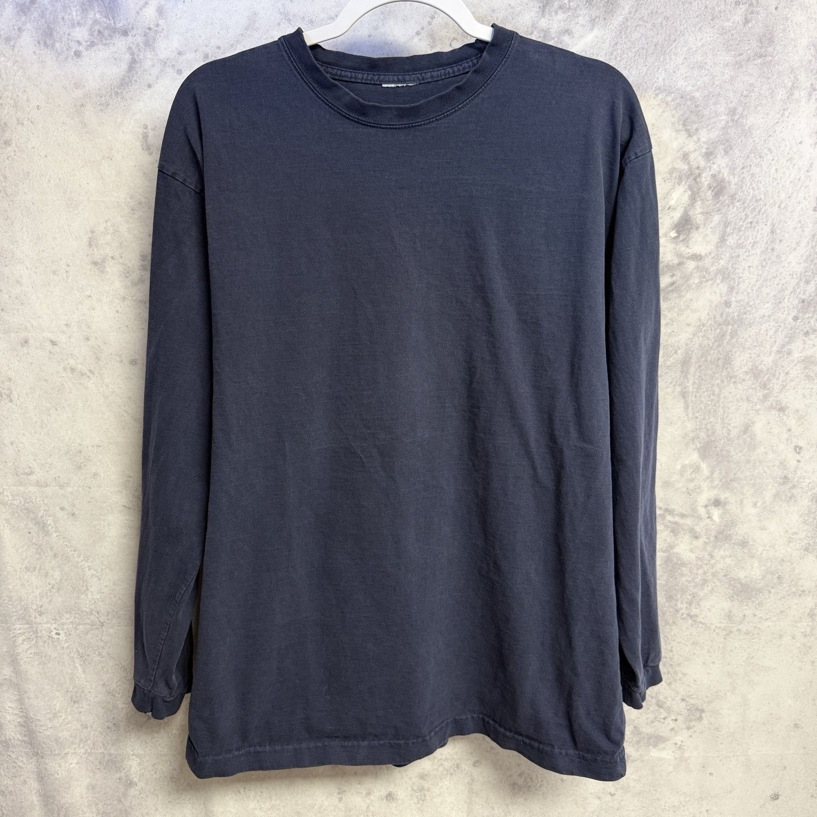 Vintage Vintage Y2K Faded Blue Long Sleeve T Shirt XL Skate Grunge Size US XL / EU 56 / 4 - 1 Thumbnail