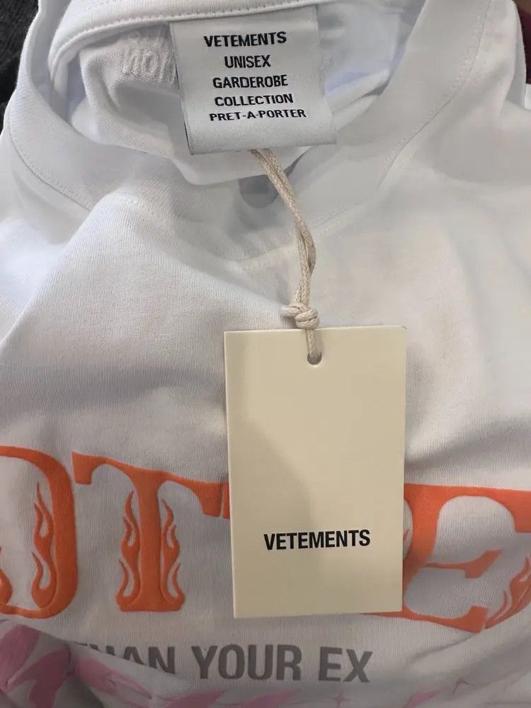 Vetements Vetements Vetements Hotter Slogan Tee-2506 Size US S / EU 44-46 / 1 - 6 Thumbnail