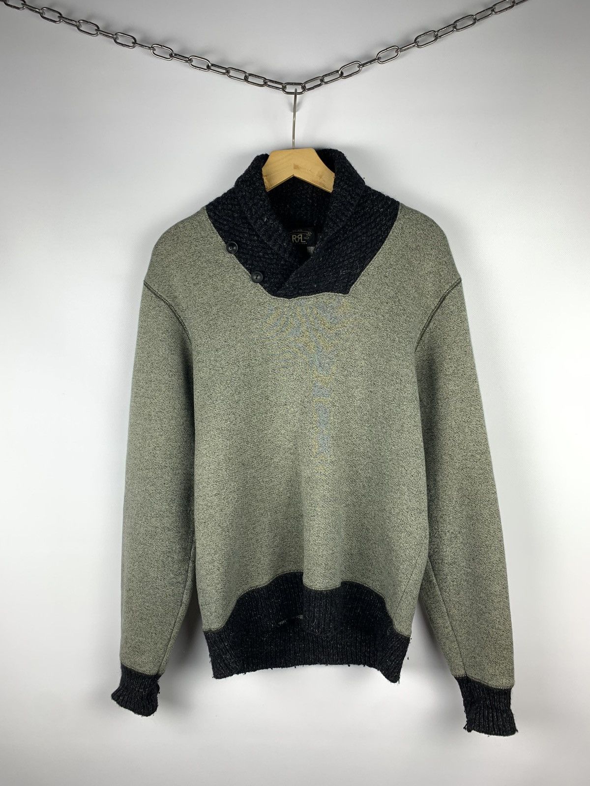 RRL Ralph Lauren RRL Ralph Lauren Sweater Buttons Shawl Neck Men’s Size M Top Size US S / EU 44-46 / 1 - 1 Thumbnail