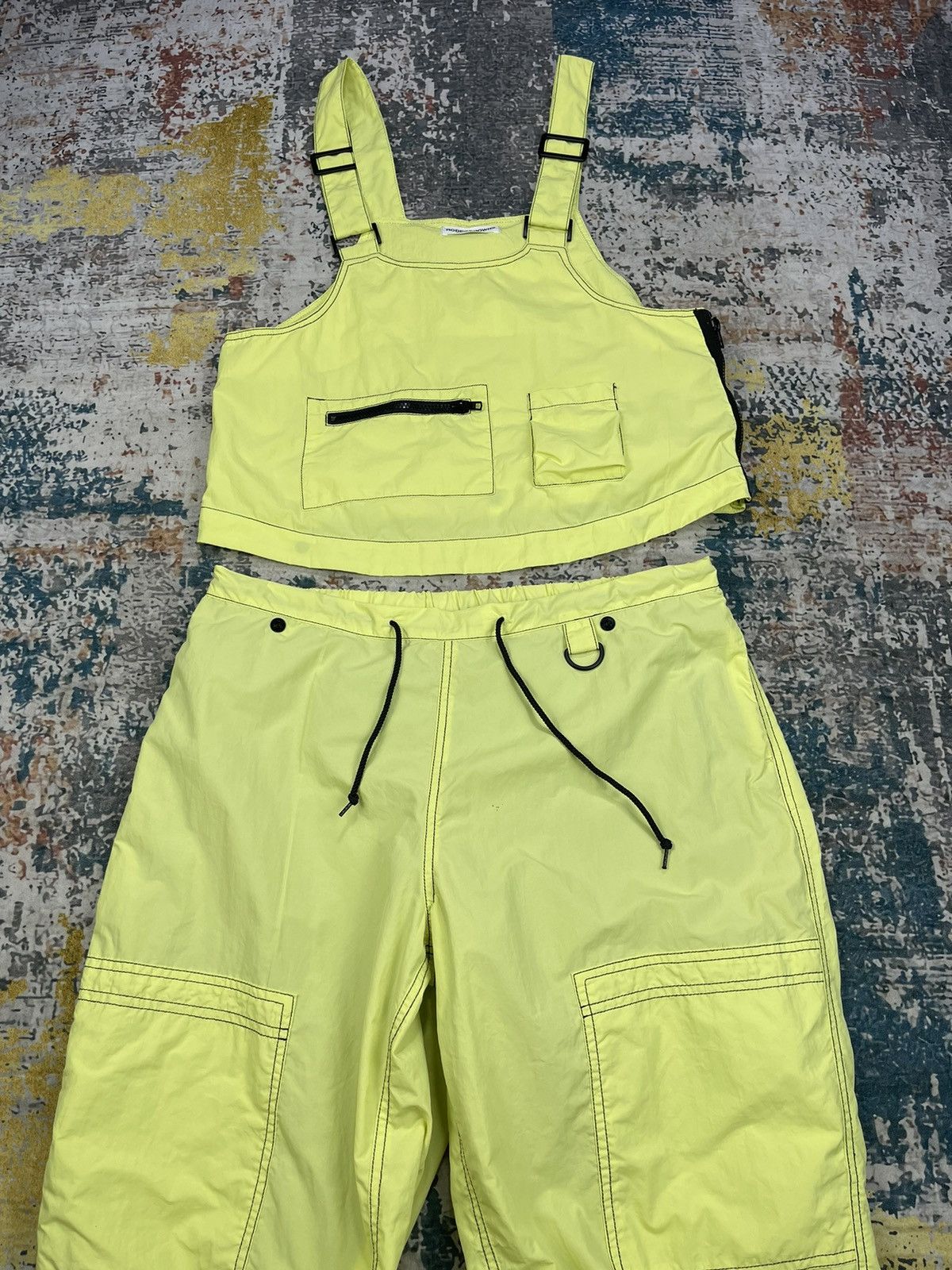 Japanese Brand Rodeo Crown Wide Bowl Detachable Sporty Overalls Size 34" / US 12 / IT 48 - 6 Thumbnail