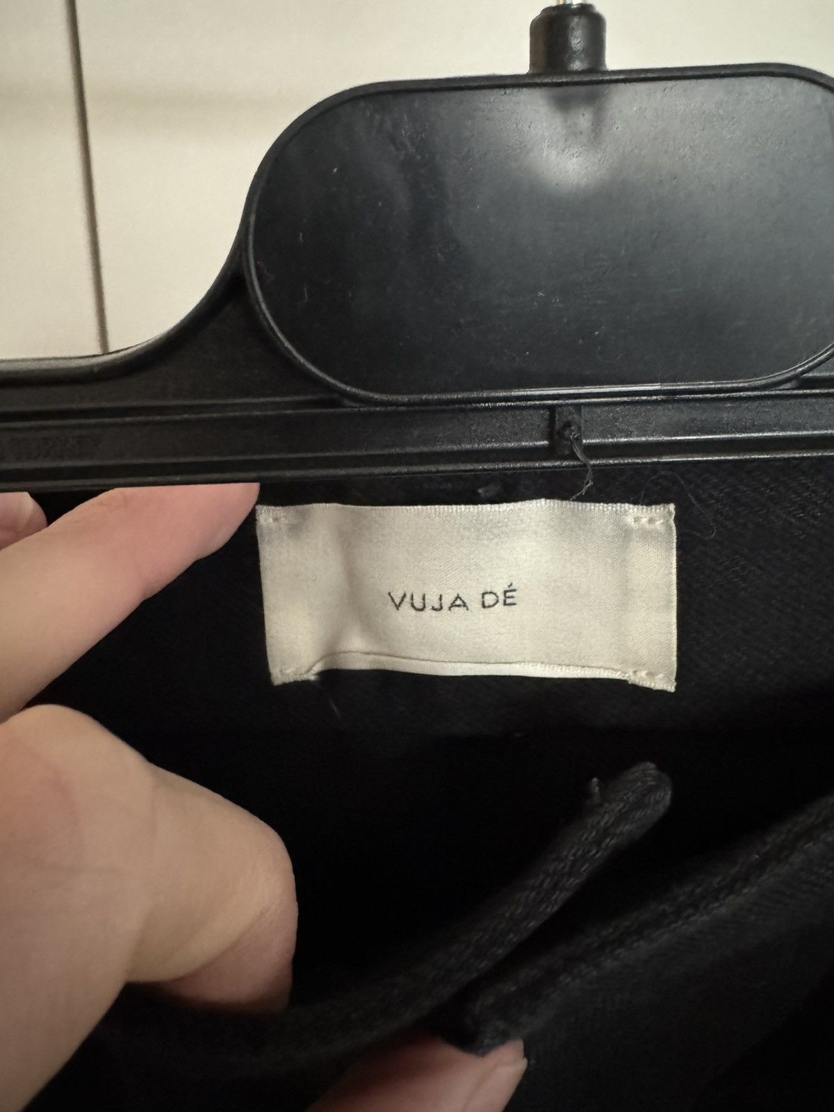 Vuja De Amalia wide leg raw denim in jet black Size US 30 / EU 46 - 3 Thumbnail