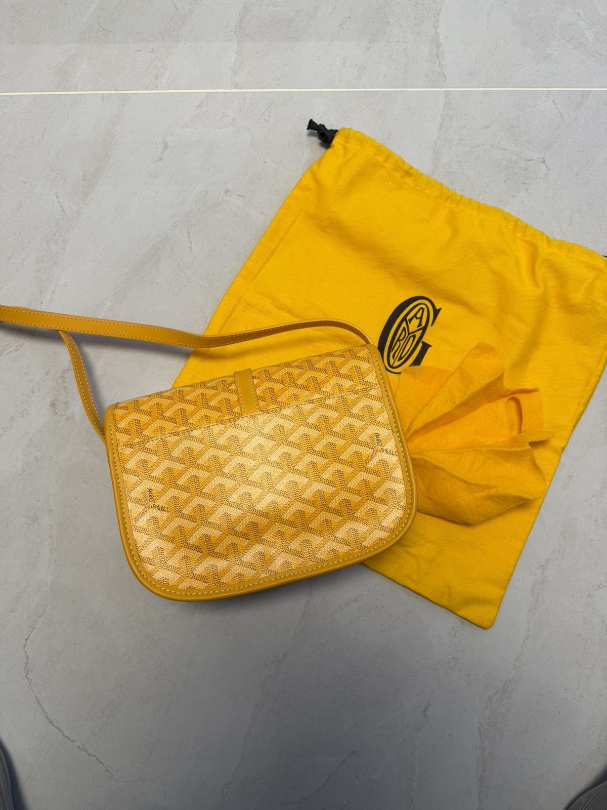 Goyard Goyard PM Belvedere Yellow Monogram Bag Size ONE SIZE - 6 Thumbnail