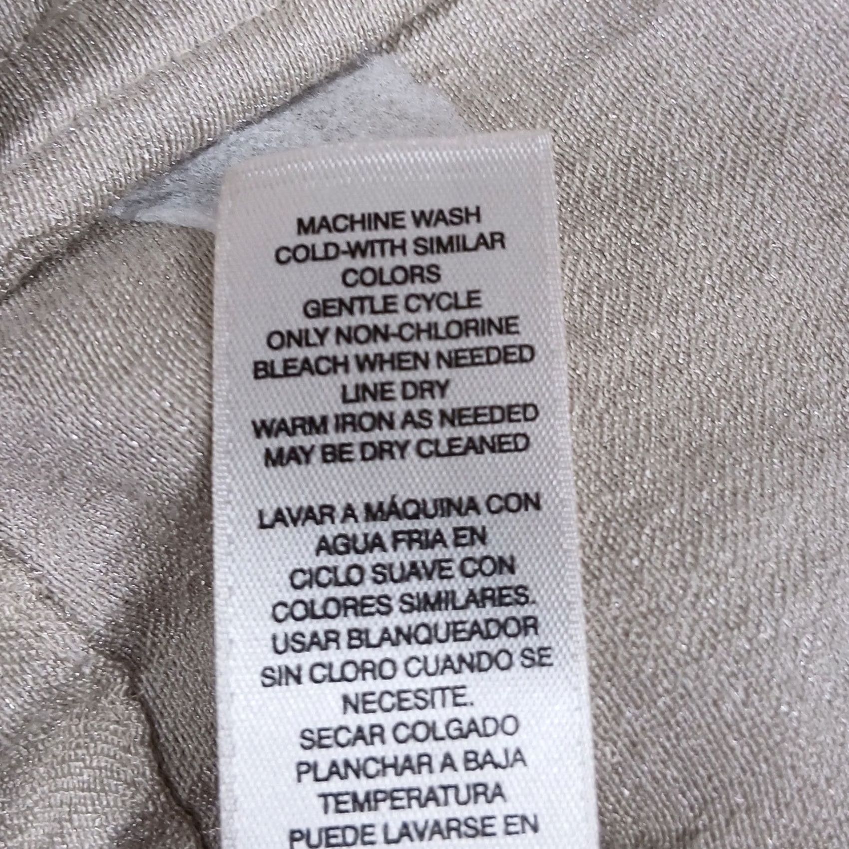 Vintage Chico's Utility Jacket Women Beige Drawstring Waist Zip Front Jacket Coat Short Spring Fall Size XS / US 0-2 / IT 36-38 - 6 Thumbnail