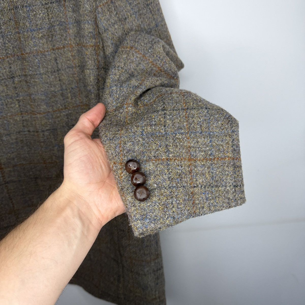 Harris Tweed Vintage Harris Tweed Blazer Tweed Jacket Wool Gray Oldmoney Size US L / EU 52-54 / 3 - 7 Thumbnail
