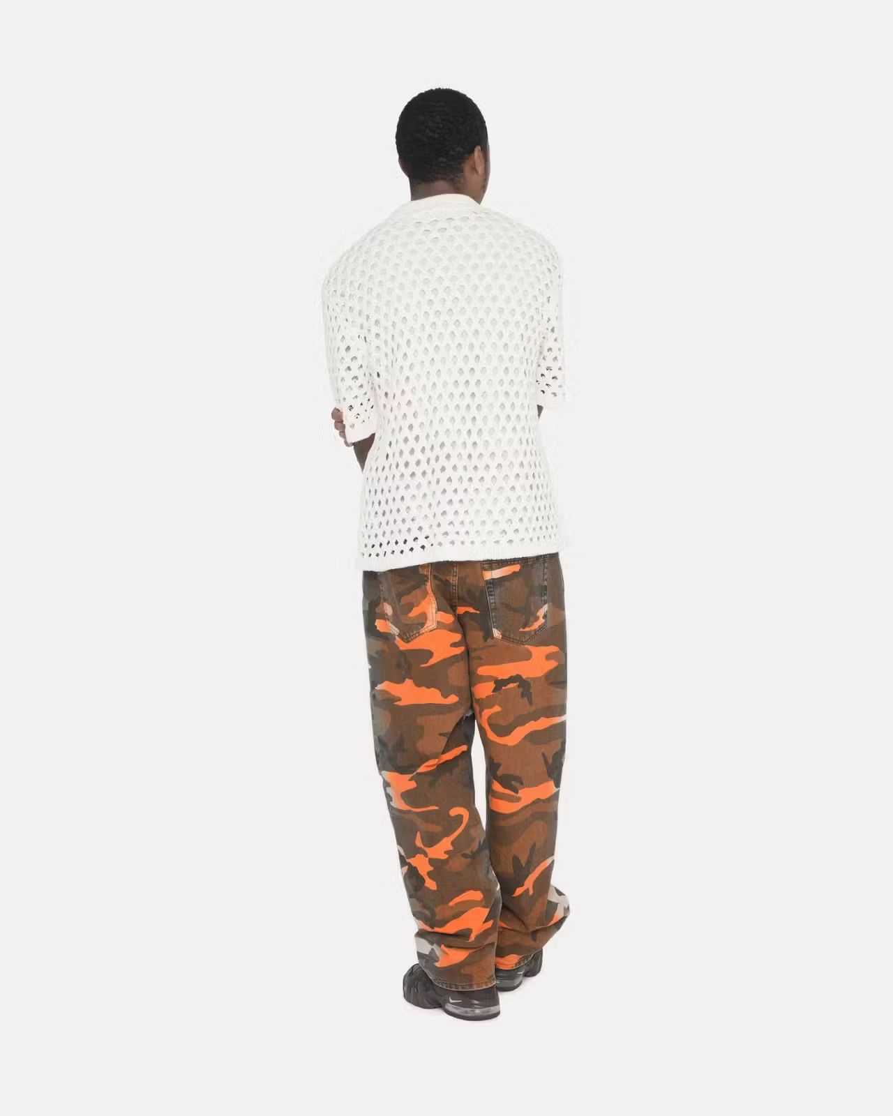 Stussy Spray Dye Big Ol' Jeans 'Orange Camo' Size US 28 / EU 44 - 3 Thumbnail