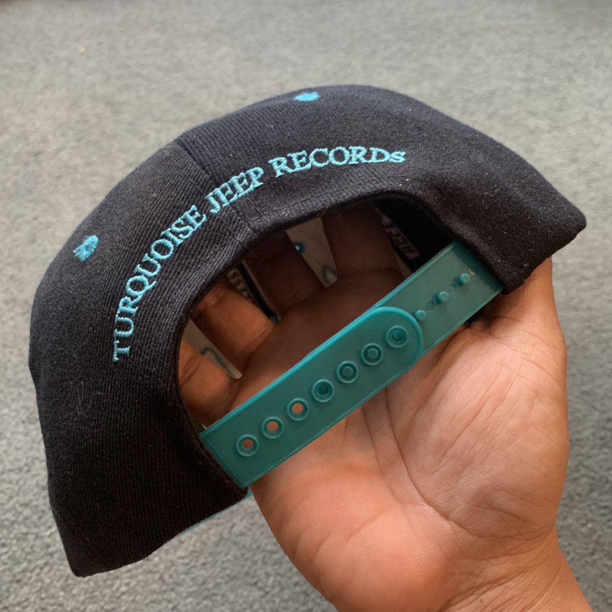 Rap Tees VINTAGE 2012 FLYNT FLOSSY X TURQUOISE JEEP RECORDS #KTJR CAP Size ONE SIZE - 4 Thumbnail