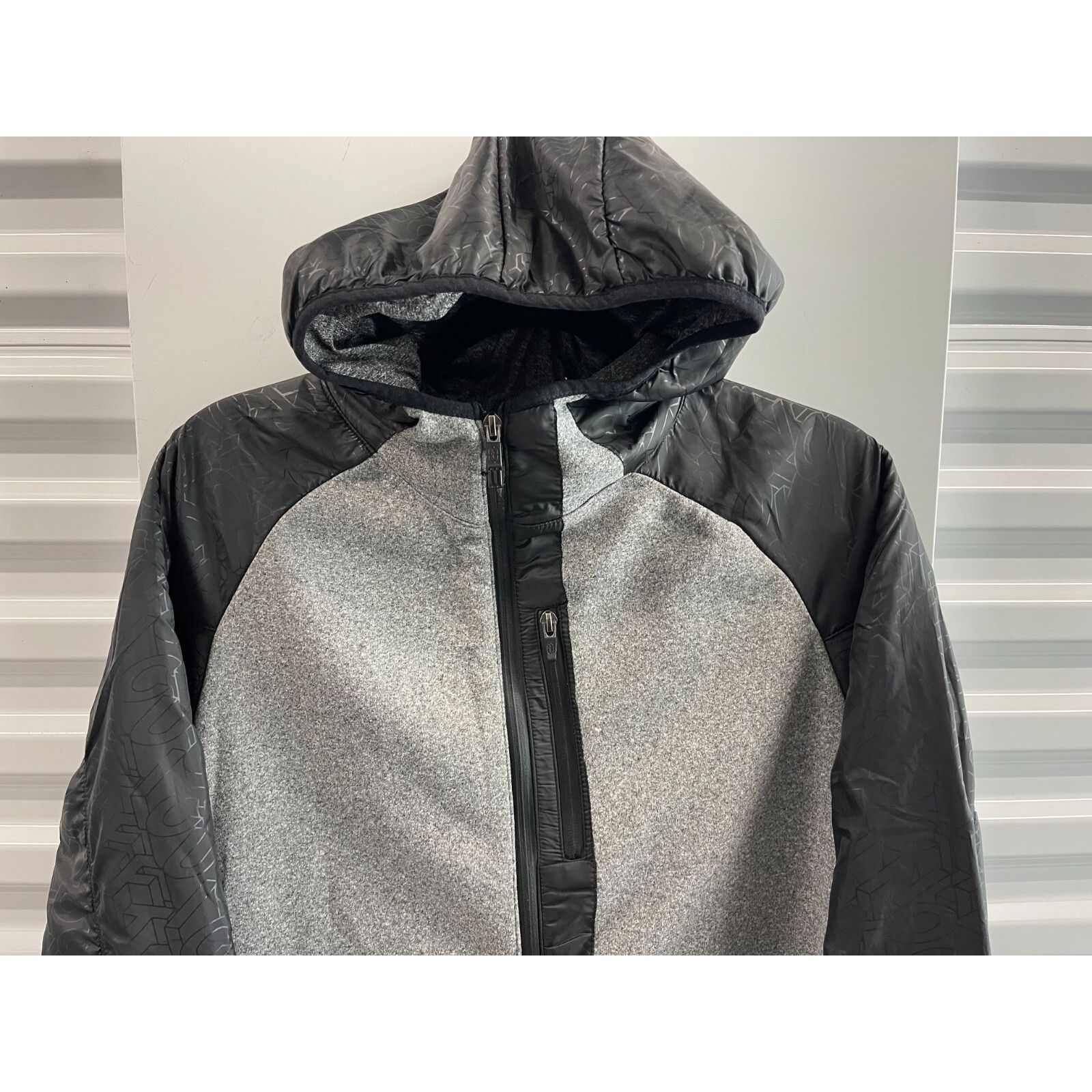 Marc Ecko VTG Y2K 90S ECKO FUNCTION GREY FLEECE TECH ZIP SWEATER HOODI Size US M / EU 48-50 / 2 - 5 Thumbnail