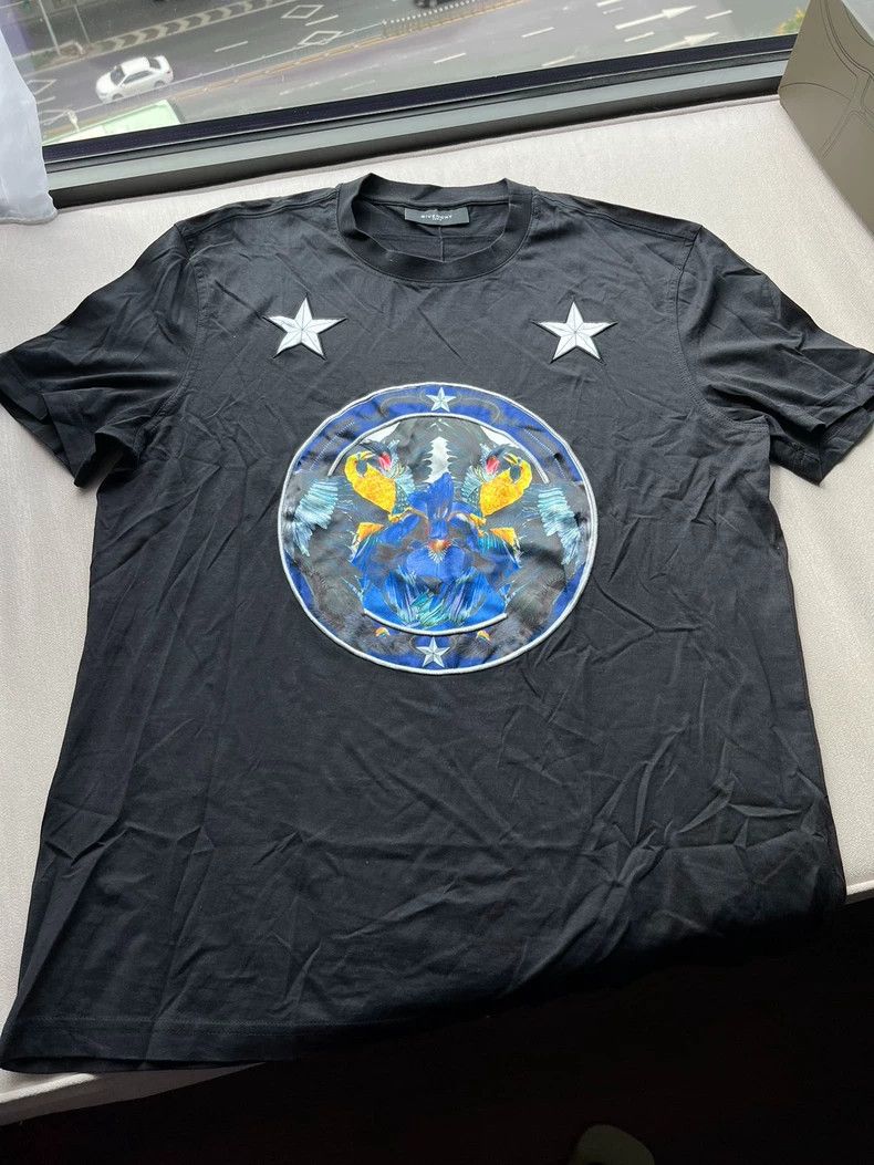 Givenchy Givenchy 2012's Silk Paradise Bird Star Short Sleeve 2506- Size US XL / EU 56 / 4 - 1 Thumbnail