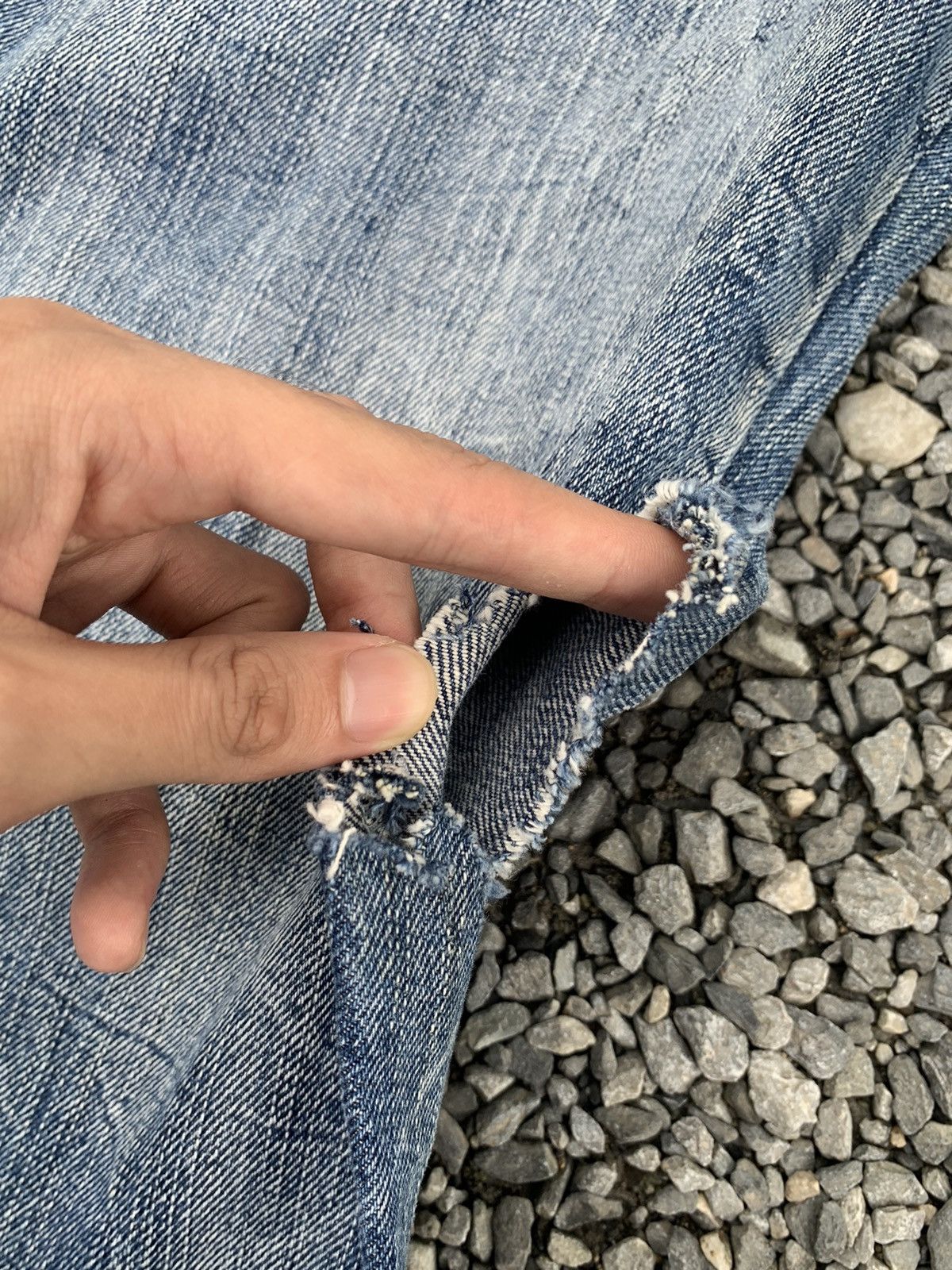 If Six Was Nine DOUBLE WAIST PUNK STYLE JAPANESE MUDMAX DISTRESSED DENIM Size US 28 / EU 44 - 20 Thumbnail