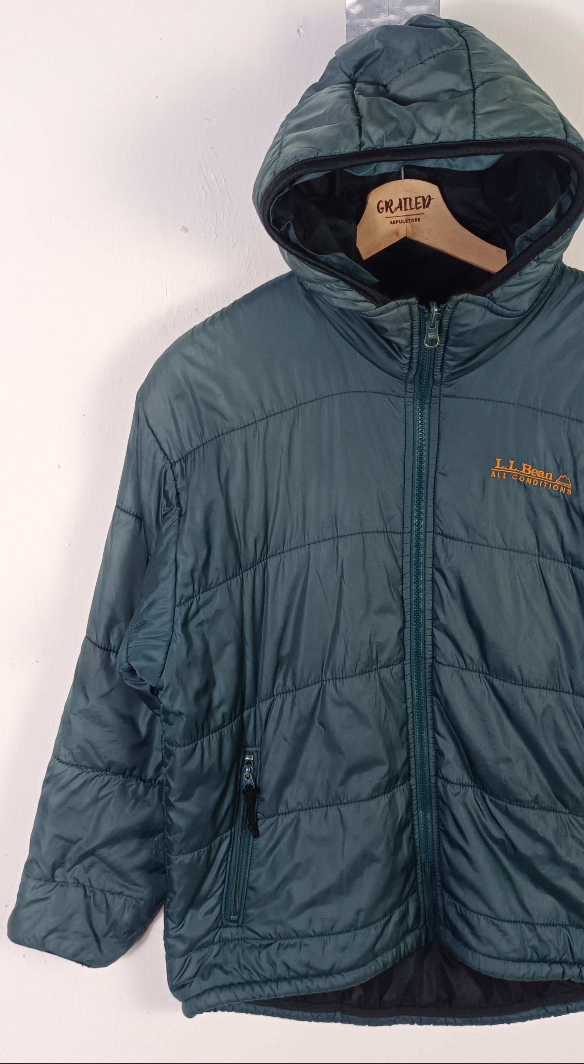 L.L. Bean Vintage 80s🔥 LL Bean Primaloft Parka Puffer Hoodie Jacket Size US L / EU 52-54 / 3 - 6 Thumbnail