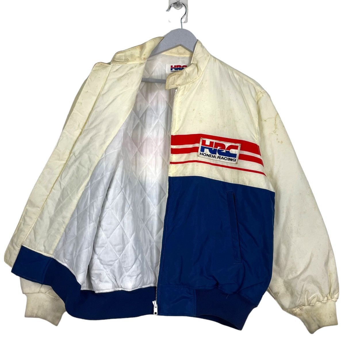 Honda × Kadoya 💥80s HONDA HRC RACING BIKE BOMBER JACKET Size US M / EU 48-50 / 2 - 8 Thumbnail
