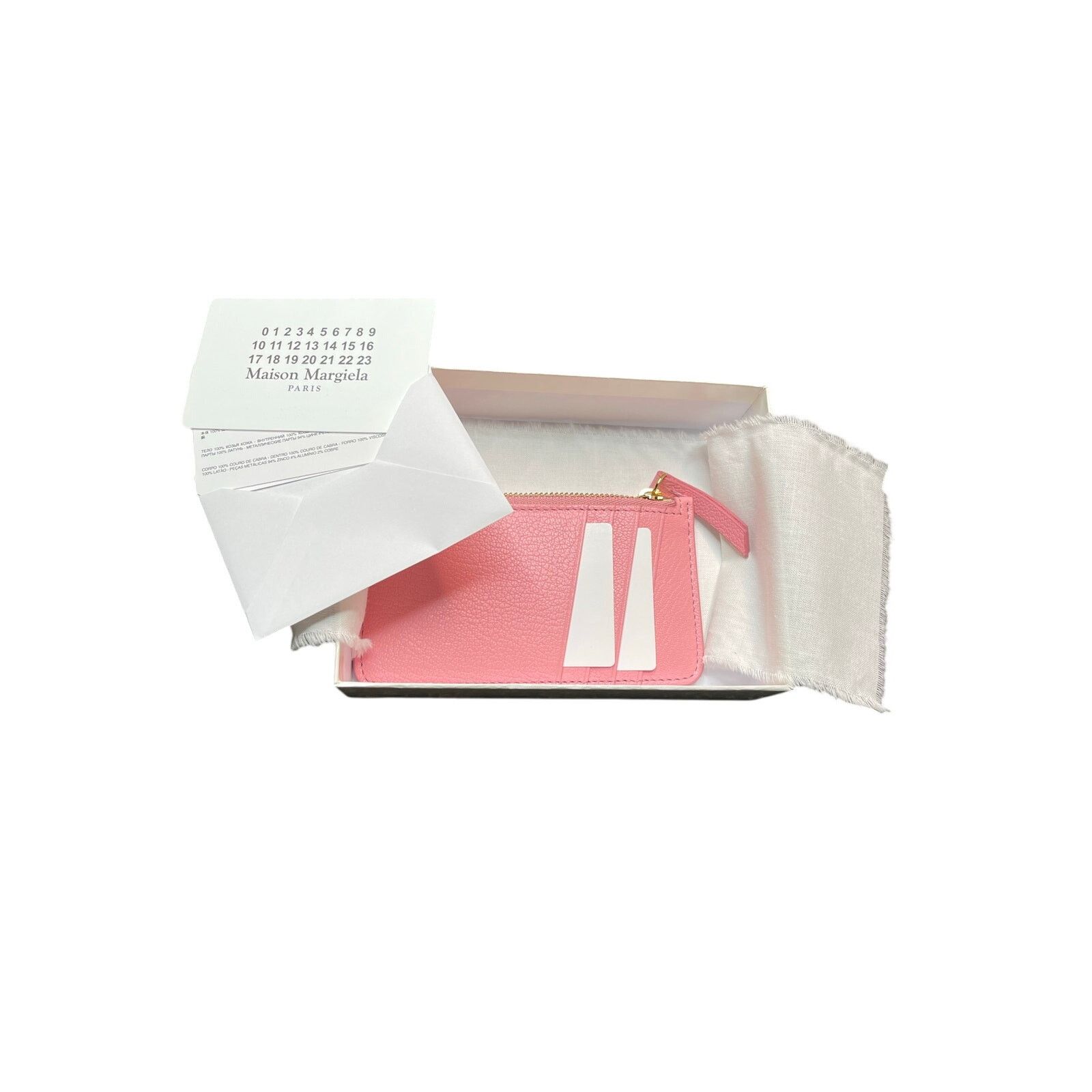 Maison Margiela Maison Margiela Stitches Card Holder NWT Pink Size ONE SIZE - 2 Thumbnail