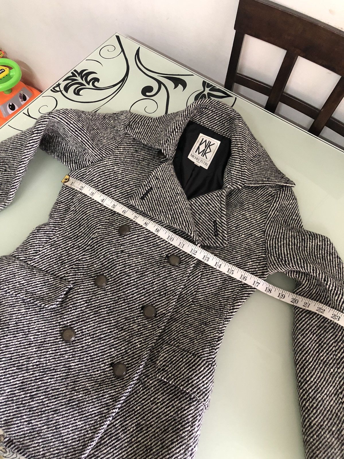Michel Klein Vintage Michel Klein Wool Double Collar Jacket Size XS / US 0-2 / IT 36-38 - 19 Thumbnail