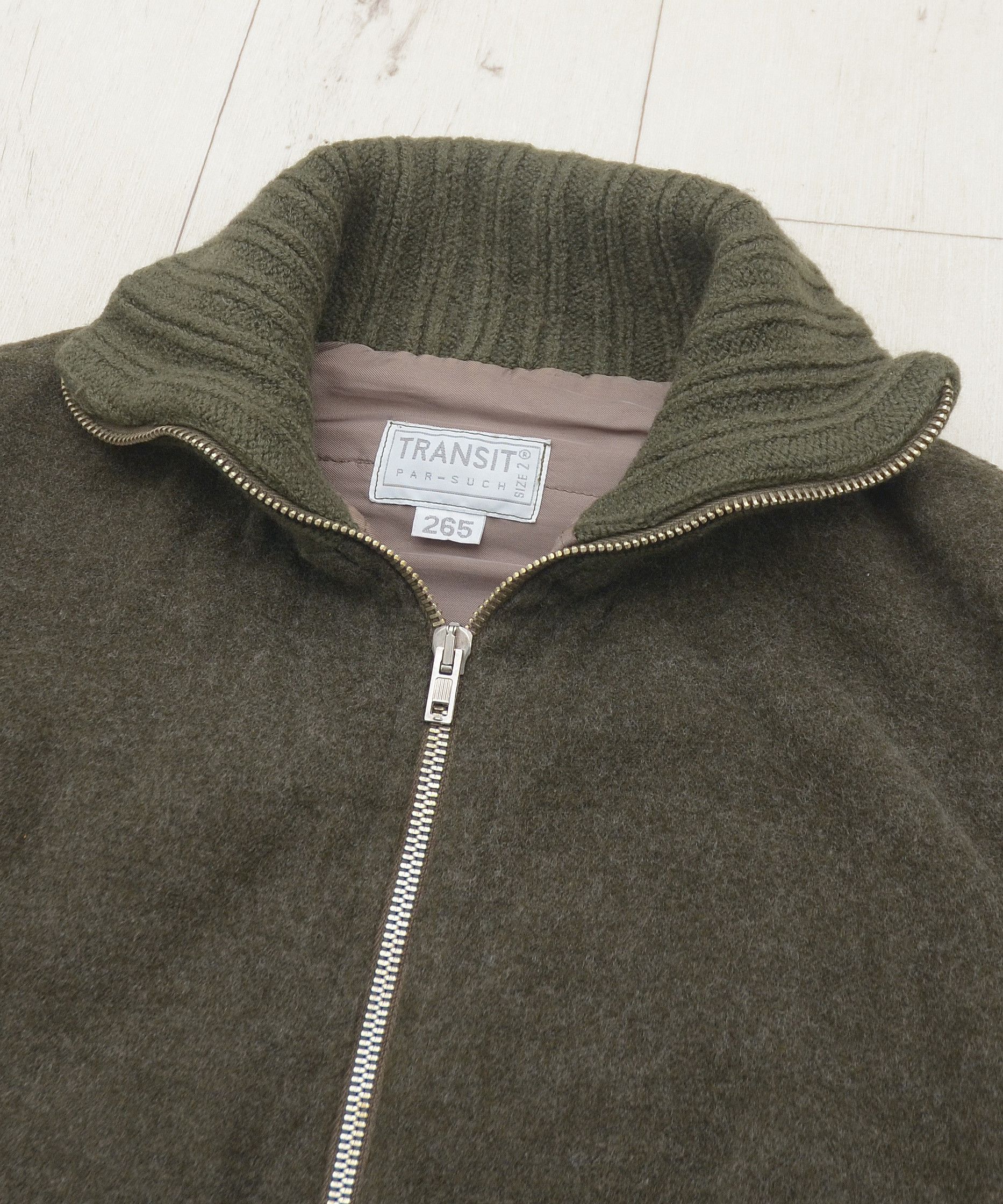 Transit Transit Par Such Full Zip Wool Sweater Y2k Moto Biker Jacket Size M / US 6-8 / IT 42-44 - 5 Thumbnail