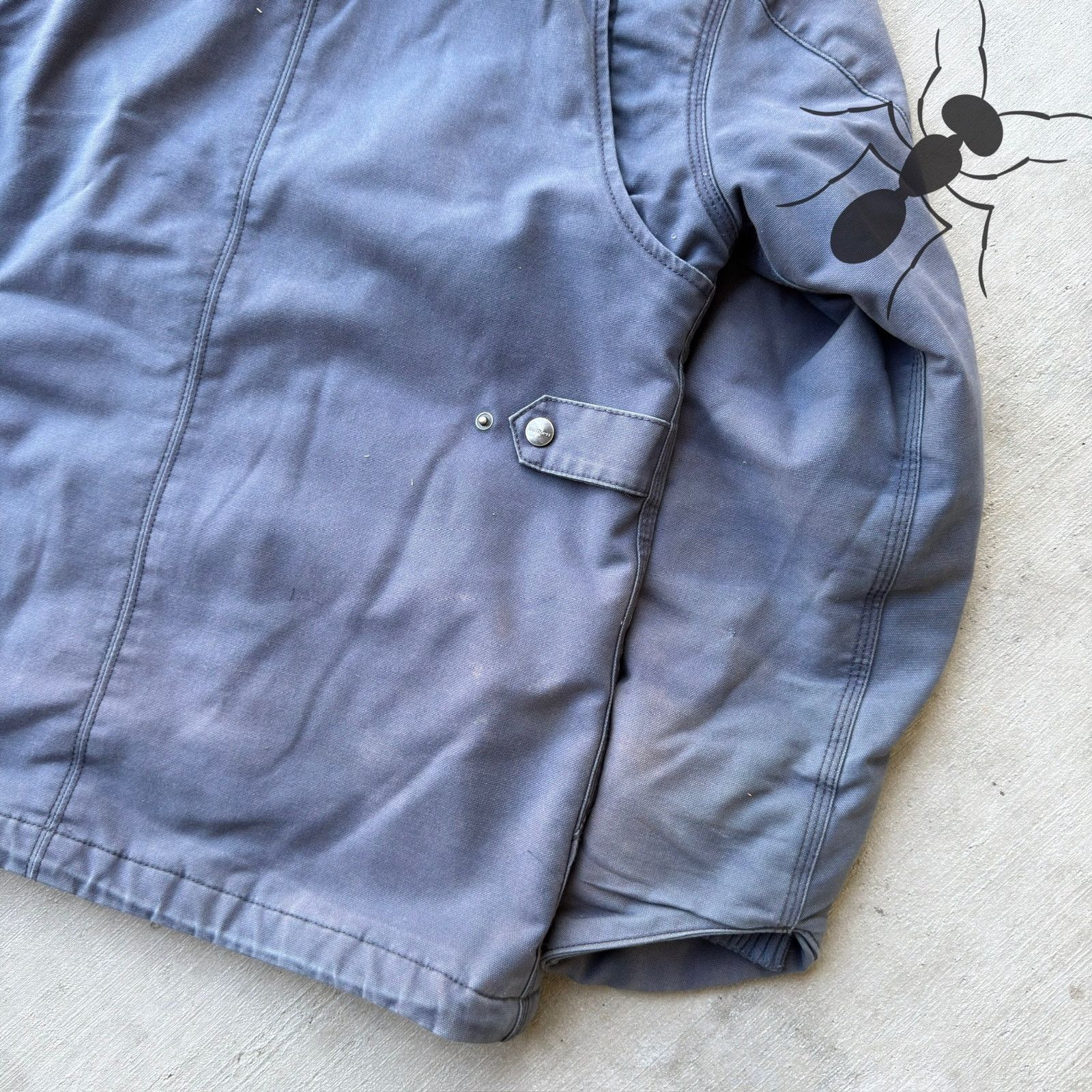 Carhartt × Vintage Carhartt faded blue hooded work wear jacket Size US S / EU 44-46 / 1 - 9 Thumbnail