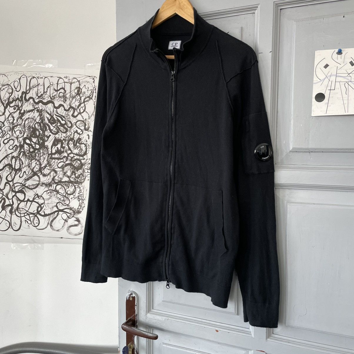 C.P. Company C.P. Company Lens Zip-Up Knitted sweatshirt - Black Size US S / EU 44-46 / 1 - 2 Thumbnail