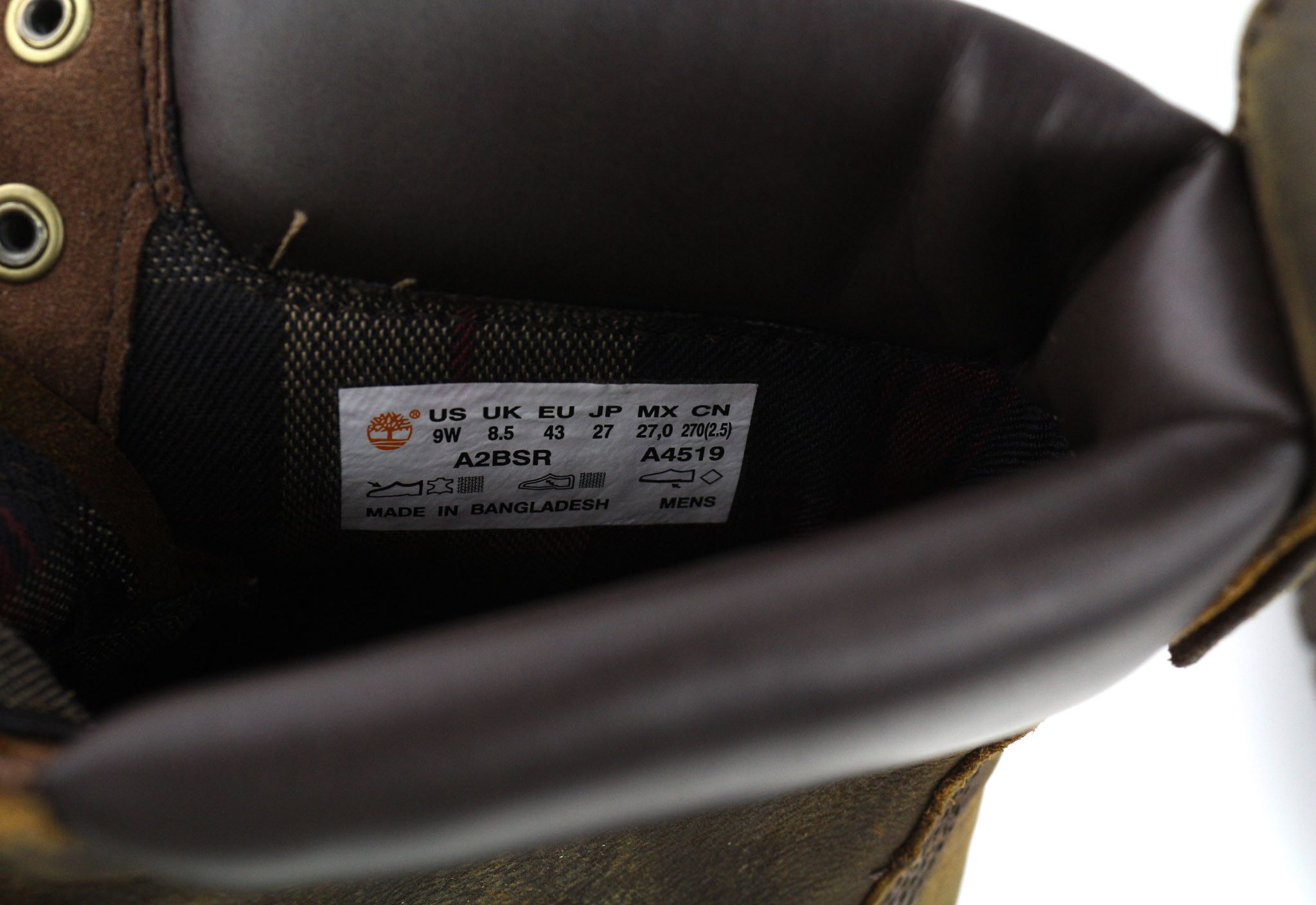 Timberland A2BSR-A4519 EU43/43.5 Brown Leather Aged Look 80841 Size US 10.5 / EU 43-44 - 12 Thumbnail