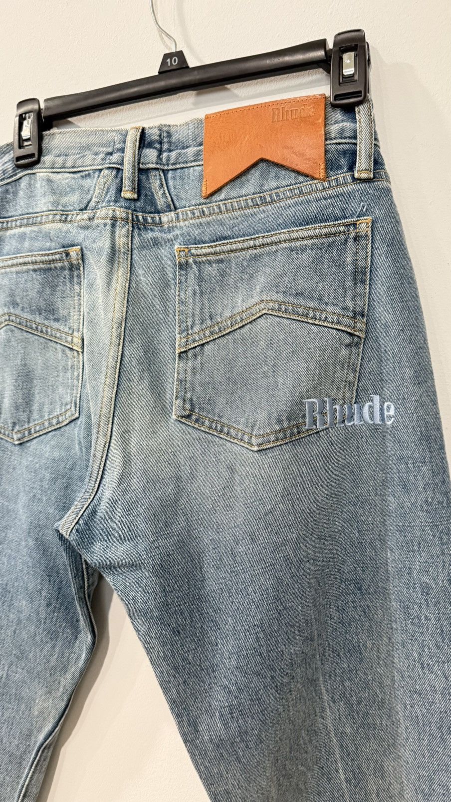 Rhude Rhude x McLaren Denim Embroidered Jean Size 32, color Blue Size US 32 / EU 48 - 10 Thumbnail