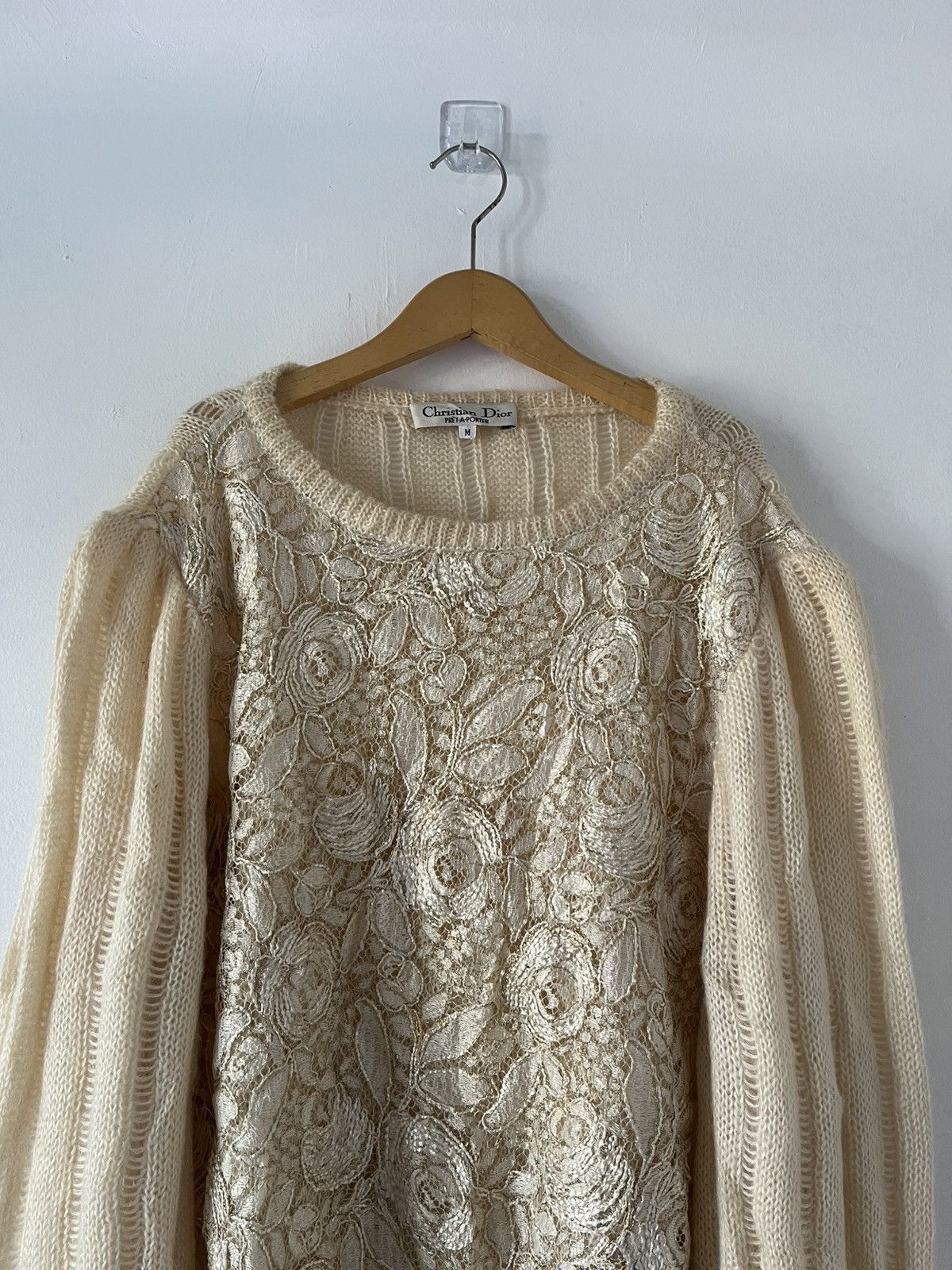 Christian Dior Monsieur Christian Dior Pret-a-Porter Balloon Sleeve Knit Sweater Size M / US 6-8 / IT 42-44 - 4 Thumbnail
