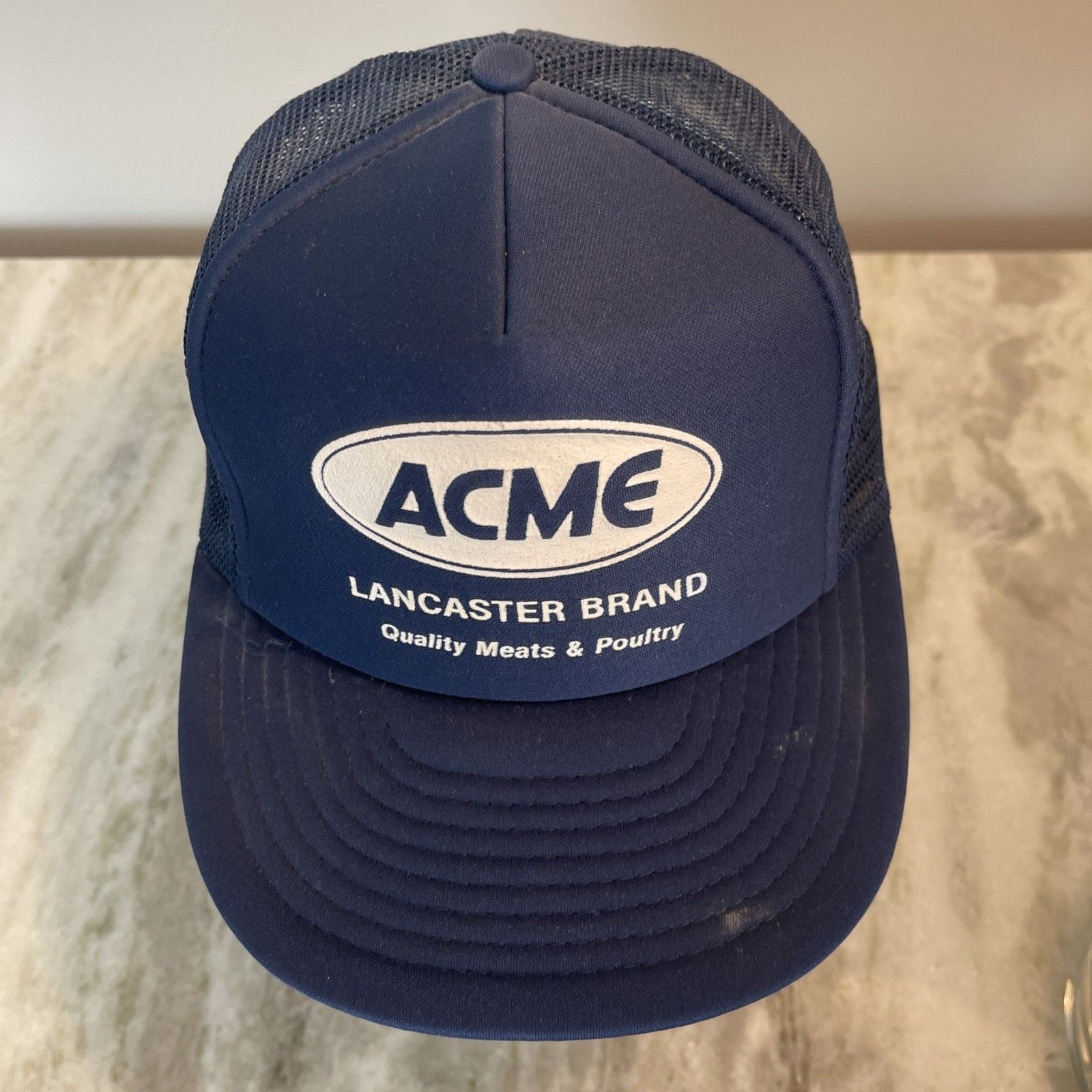 Vintage Vtg 1980’s Trucker Hat Snapback Cap ACME Lancaster Brand 10 Size ONE SIZE - 2 Thumbnail