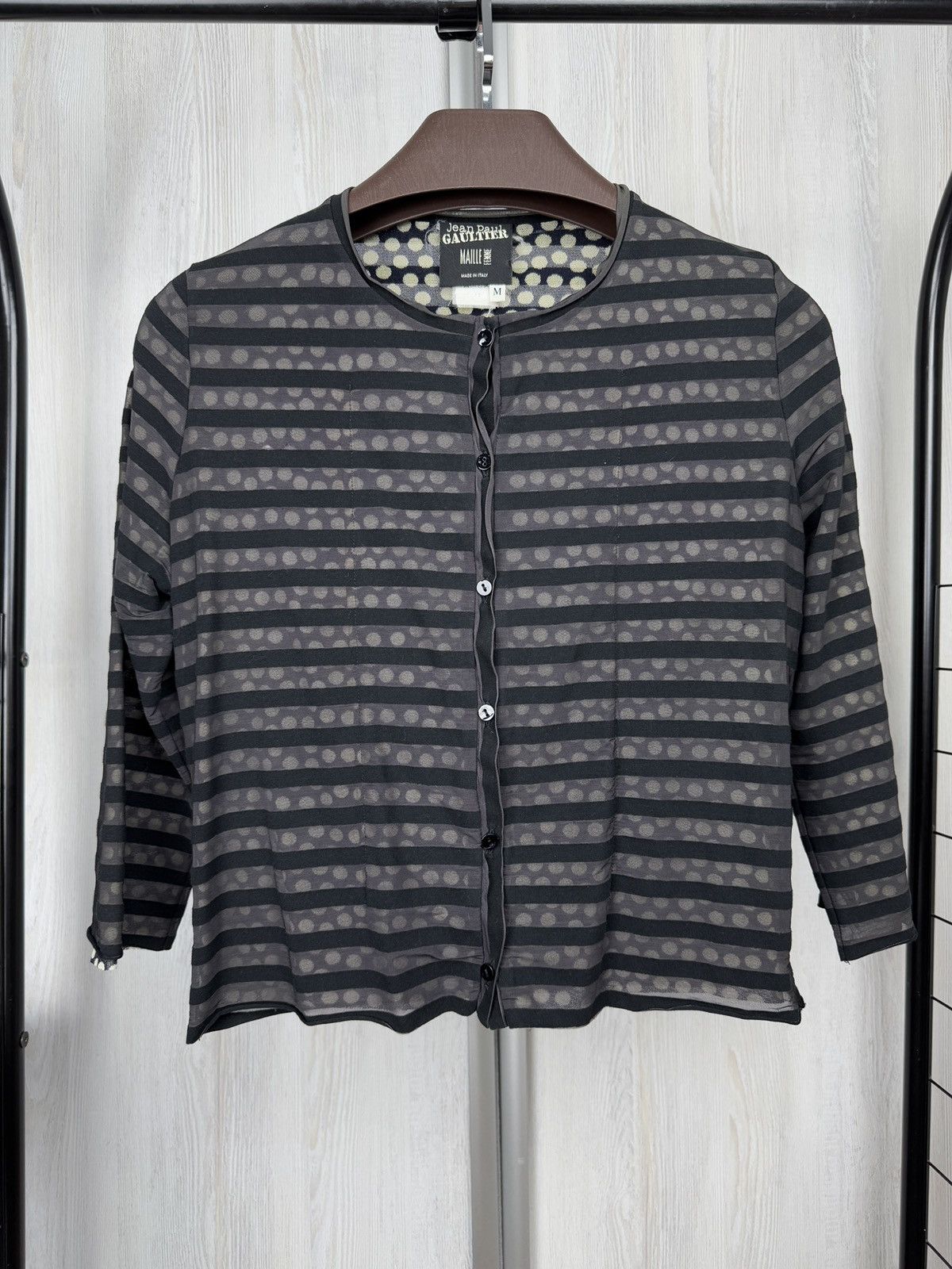 Jean Paul Gaultier Jean Paul Gaultier Maille Femme striped polka dot cardigan Size M / US 6-8 / IT 42-44 - 2 Thumbnail