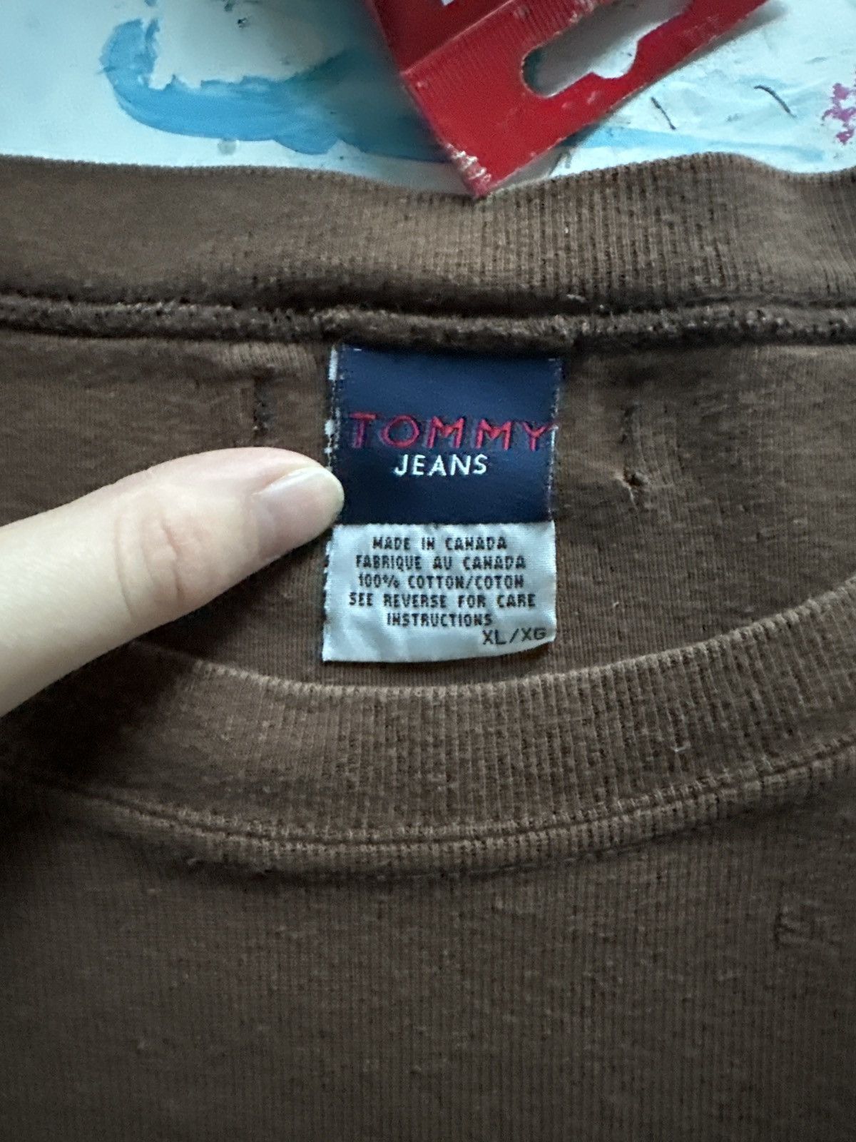 Tommy Hilfiger × Vintage Vintage Tommy Hilfiger long sleeve Size US XL / EU 56 / 4 - 2 Thumbnail