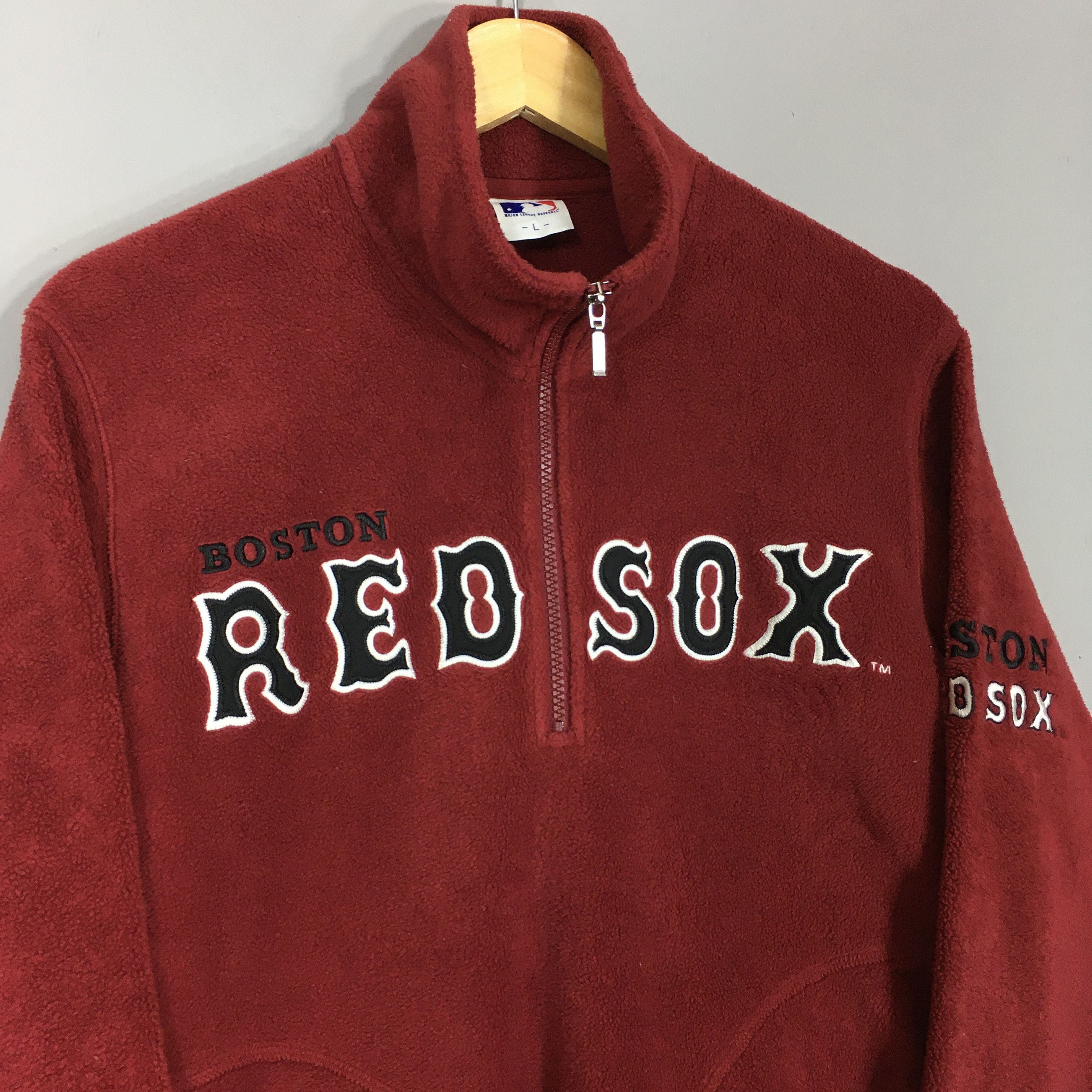 MLB × Vintage Vintage Boston Red Sox Mlb Fleece Sweater Large Size US L / EU 52-54 / 3 - 3 Thumbnail