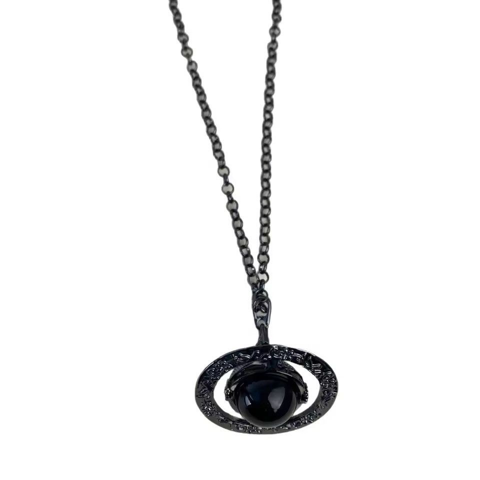 Jewelry Streetwear Punk Black Saturn Waist Chain Size ONE SIZE - 2 Thumbnail