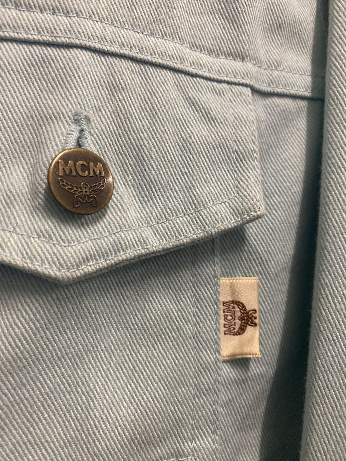 MCM Vintage MCM Legere Denim Jacket Size L / US 10 / IT 46 - 6 Thumbnail