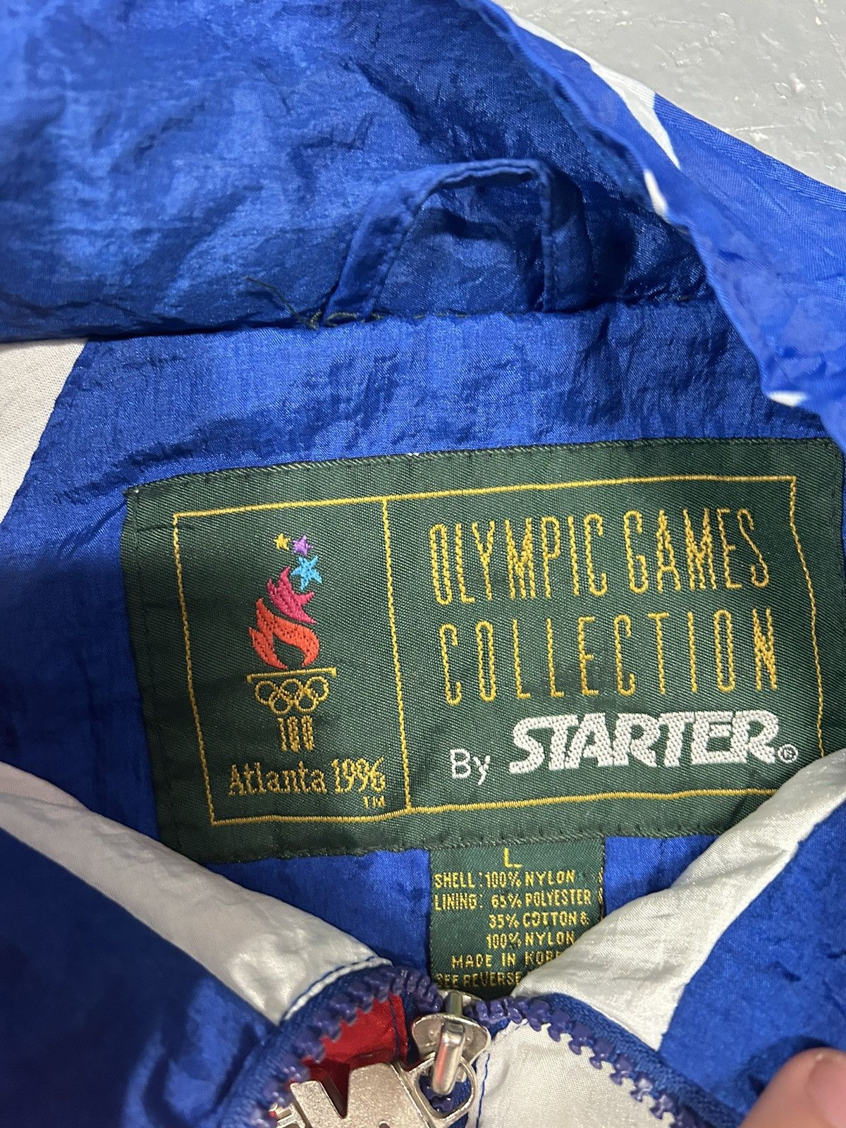 Starter Crazy Vintage Essential USA 1996 Olympic Starter Windbreaker Size US L / EU 52-54 / 3 - 2 Thumbnail