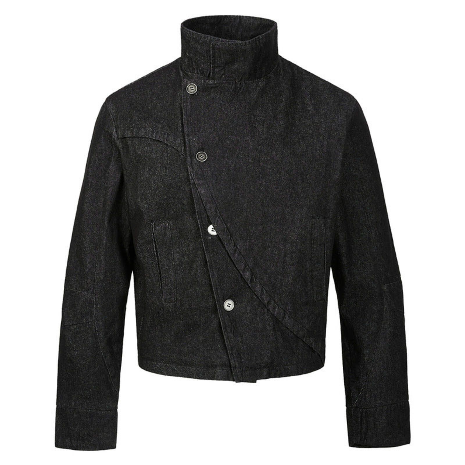 Other Heavyweight Raw Black Denim Jacket | Reconstructed Boxy Size US M / EU 48-50 / 2 - 1 Thumbnail