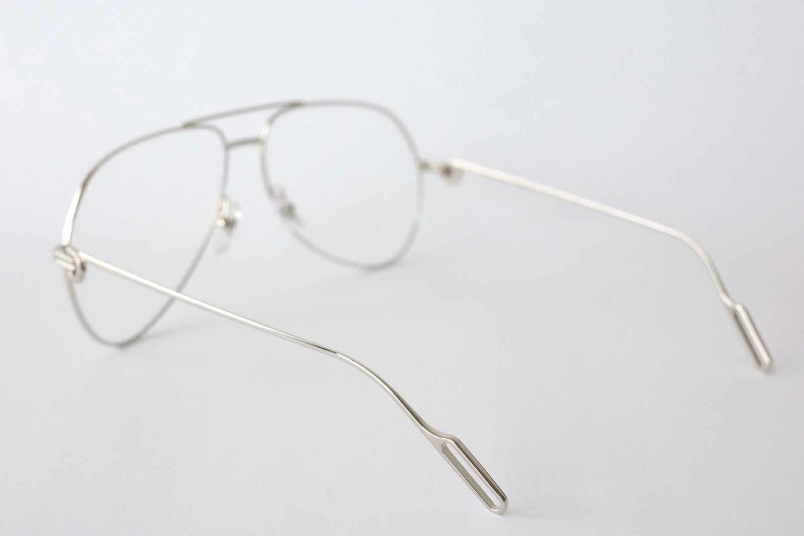 Cartier New Cartier optical eyeglasses CT0116O 002 silver aviator Size ONE SIZE - 5 Thumbnail