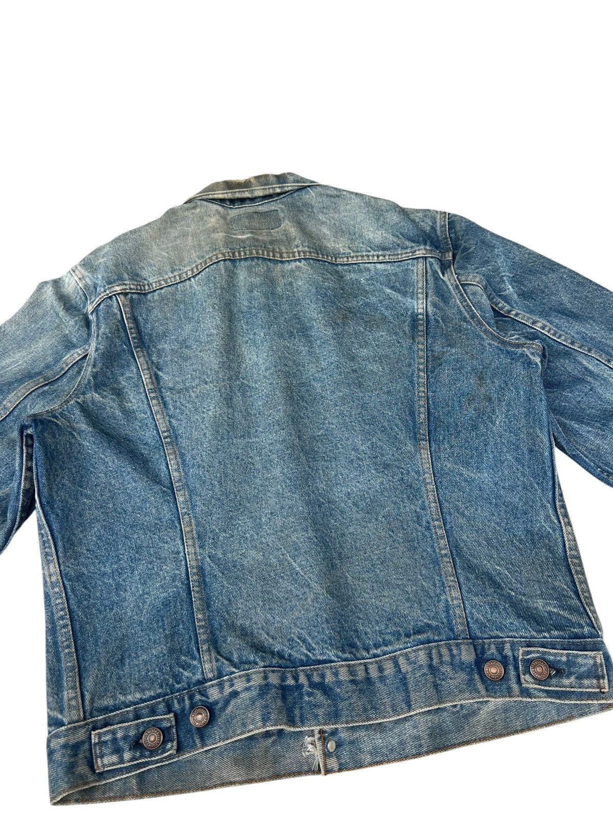 Levi's Trashed VTG 70s Levi’s Type 3 Distress Denim Trucker Jacket Size US L / EU 52-54 / 3 - 20 Thumbnail