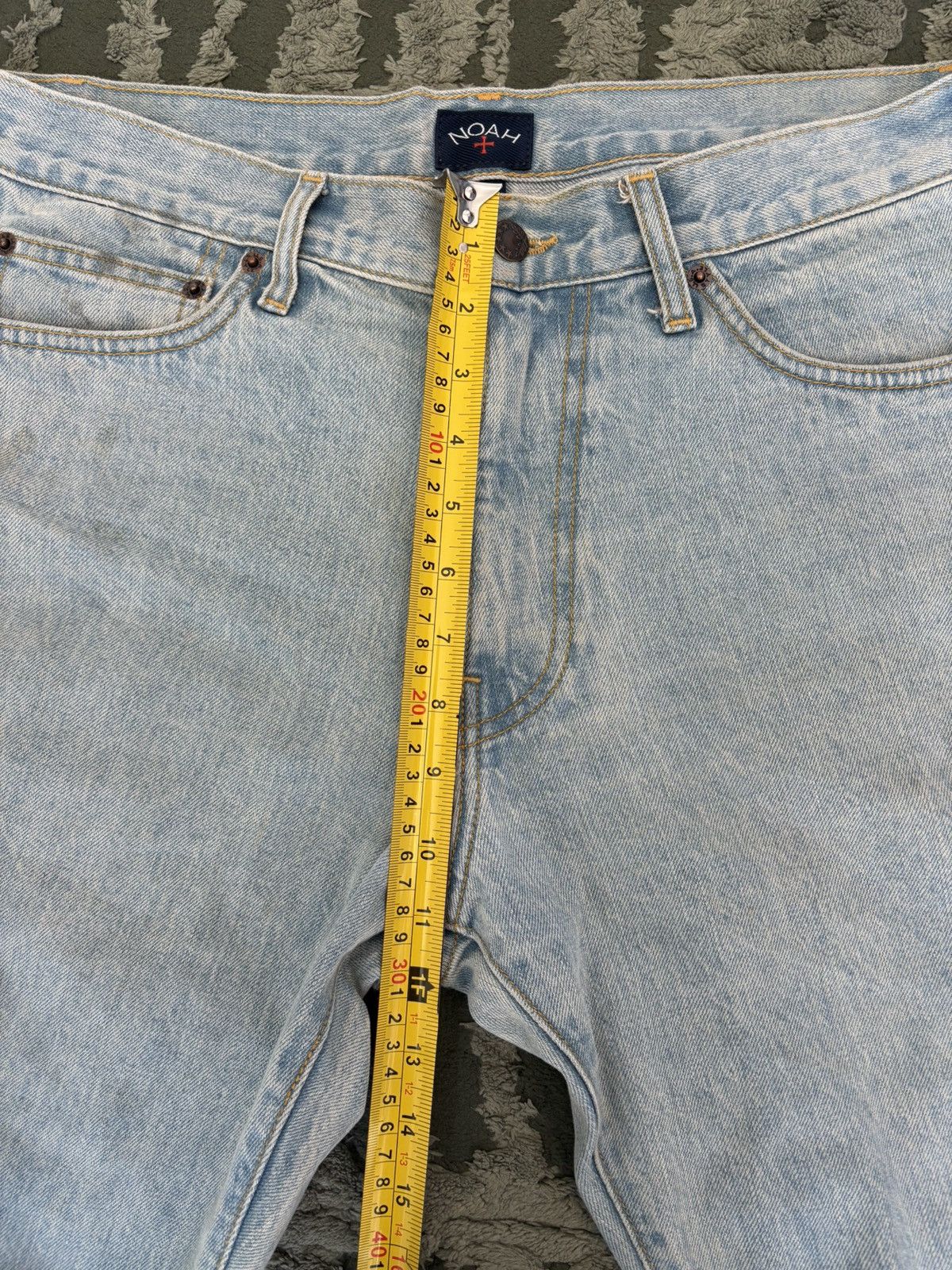 Noah Made In USA Light Blue Stonewash Selvedge Five Pocket Denim Size US 32 / EU 48 - 14 Thumbnail
