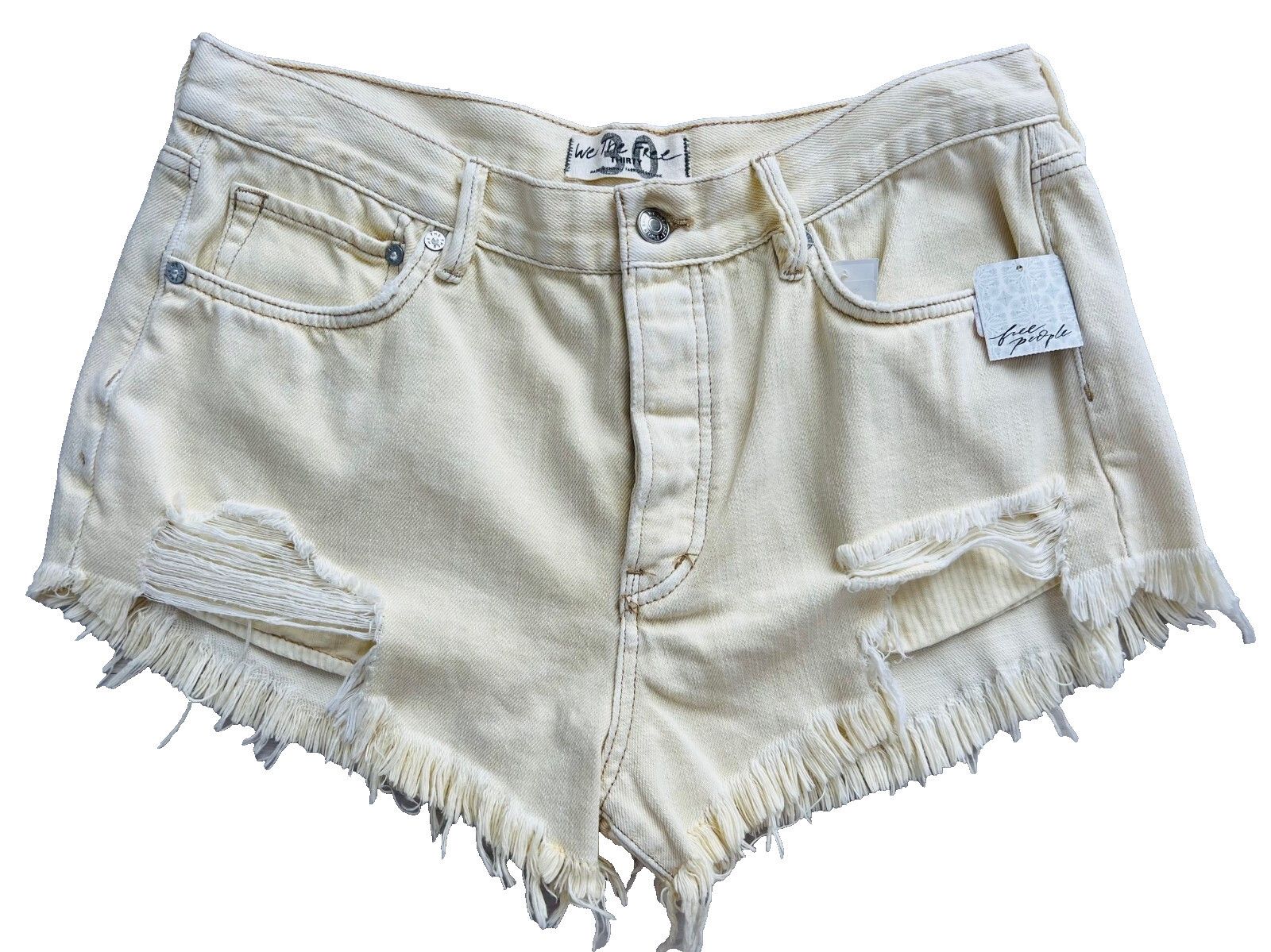 Free People Free People Loving Good Vibrations Cutoffs Banana Split 30 Size 30" / US 8 / IT 44 - 5 Thumbnail