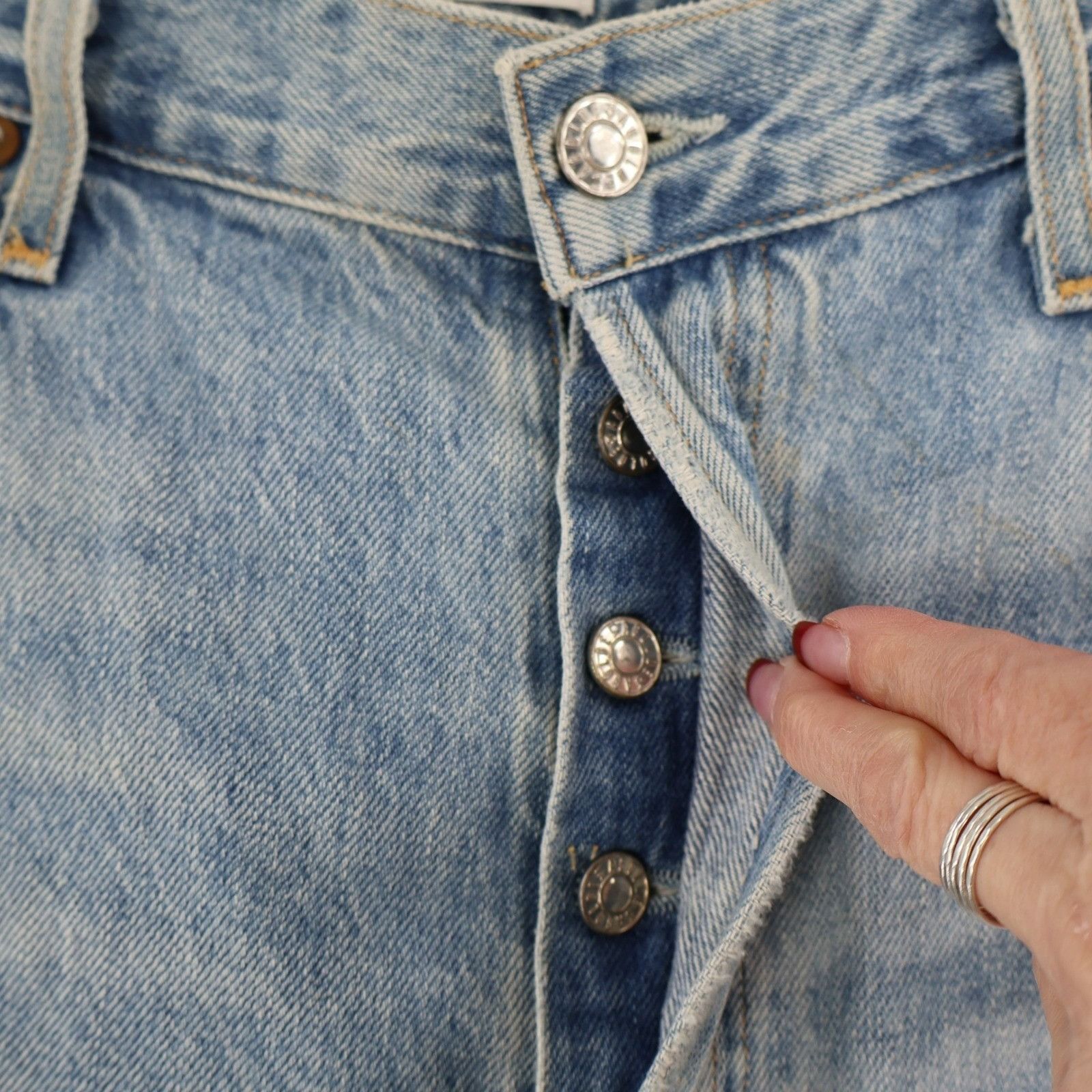 Agolde AGOLDE Jamie High Rise Jeans Shakedown Womens 31 Distressed Size 31" - 3 Thumbnail