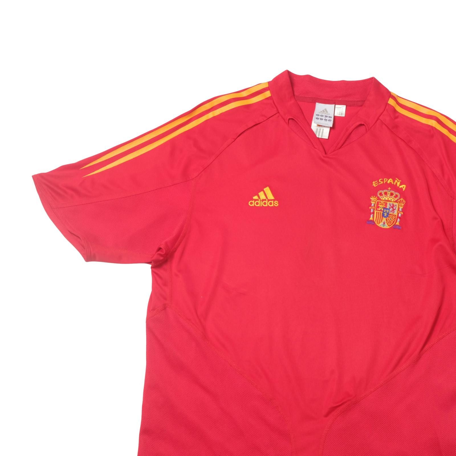 Adidas 2004 Spain Home Shirt Adidas (L/XL) Size US L / EU 52-54 / 3 - 3 Thumbnail