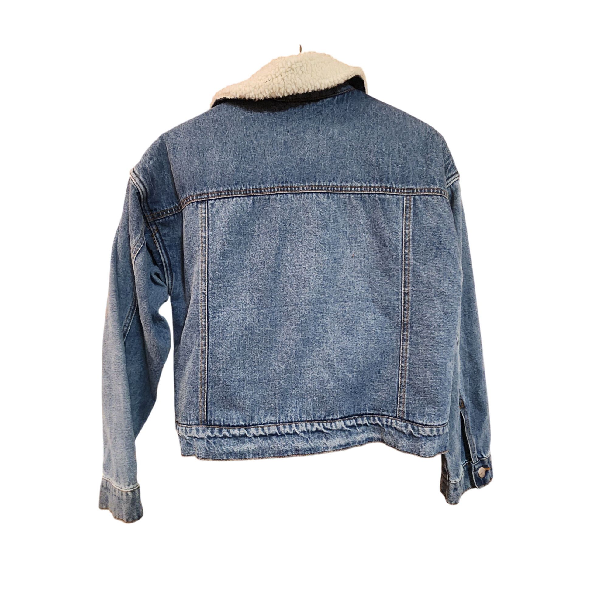 Other Tgla. Sherpa-Lined Denim Jacket With Collar Blue Womens size Size M / US 6-8 / IT 42-44 - 2 Thumbnail