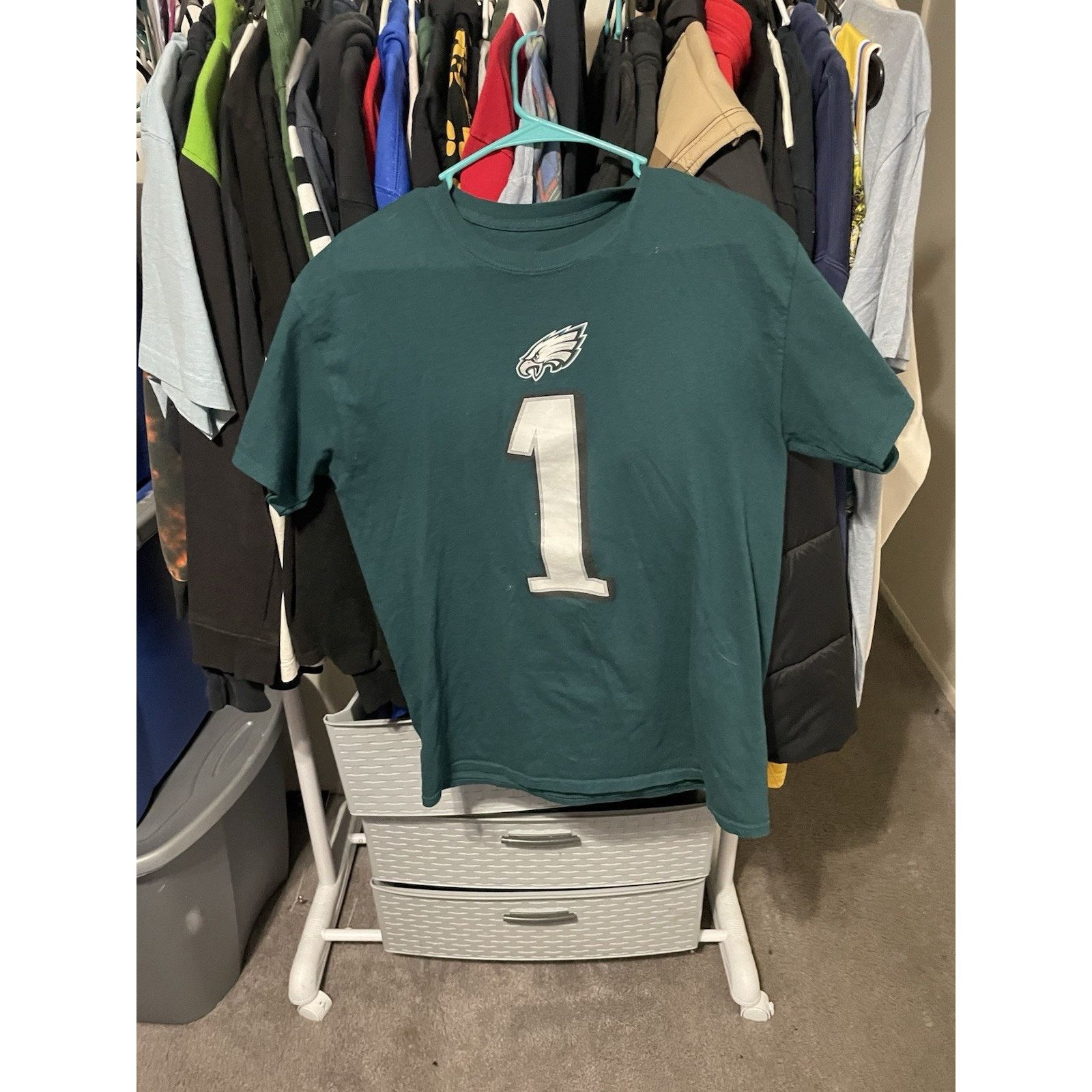 Nike Size M- Mens Philadelphia Eagles #1 Jalen Hurts Jersey Green Size US M / EU 48-50 / 2 - 1 Thumbnail