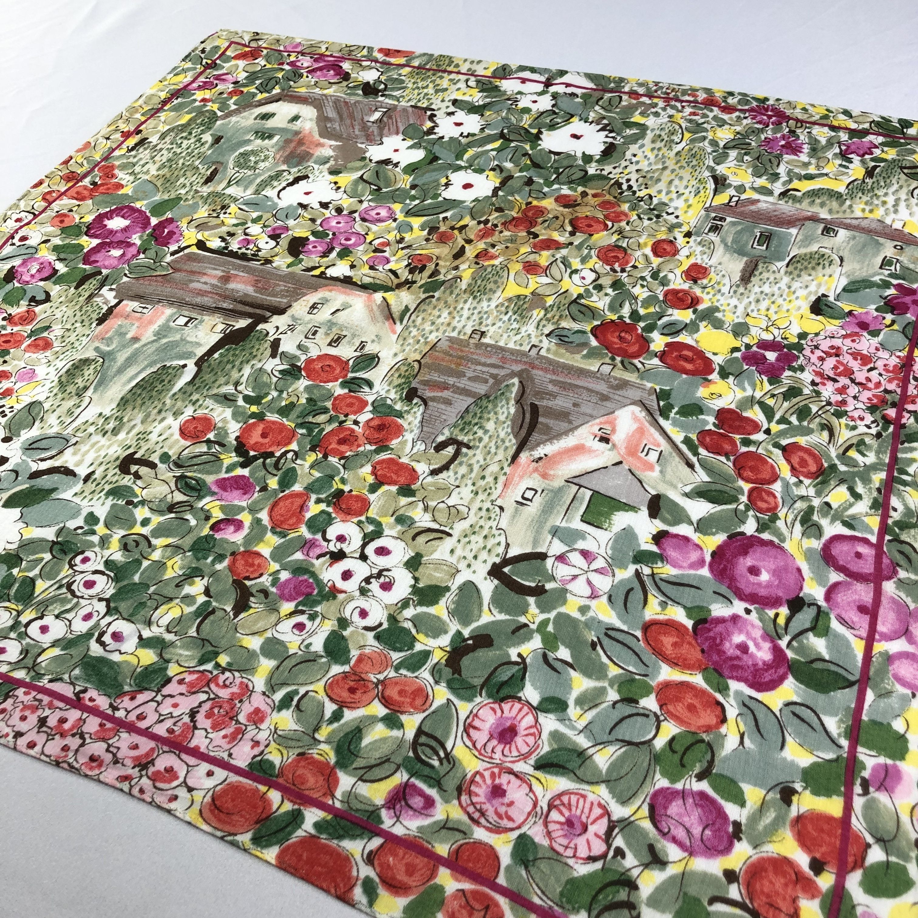 Japanese Brand × Vintage Yukiko Hanai Handkerchief Neckerchief Bandana H1867 Size ONE SIZE - 3 Thumbnail