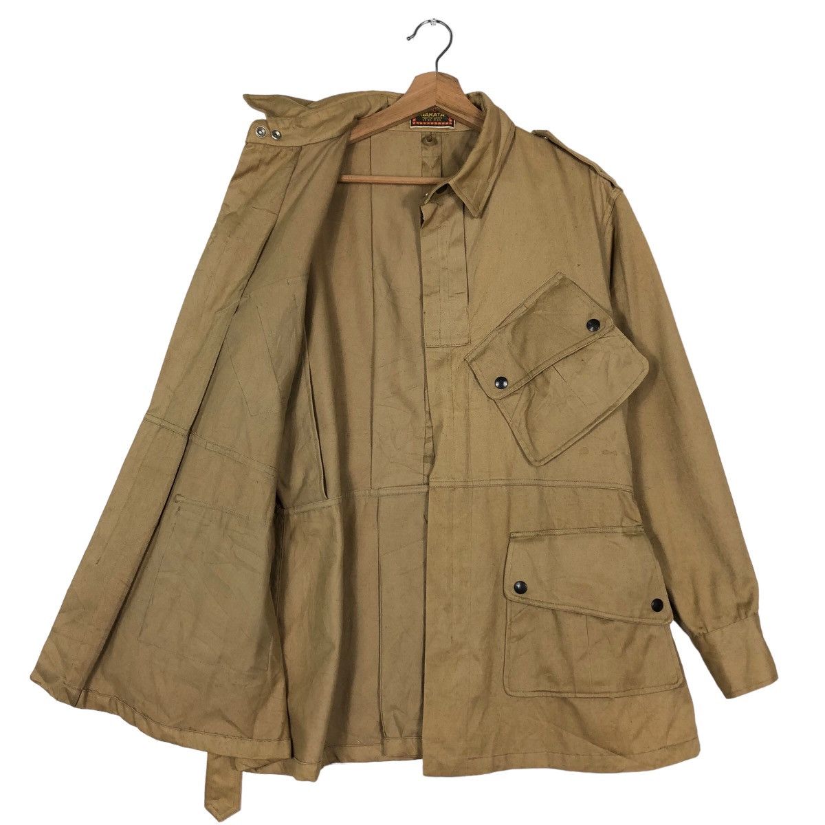 Japanese Brand Vintage Cargo Inspector Jacket Slant Pocket Military Nakata Size US L / EU 52-54 / 3 - 8 Thumbnail