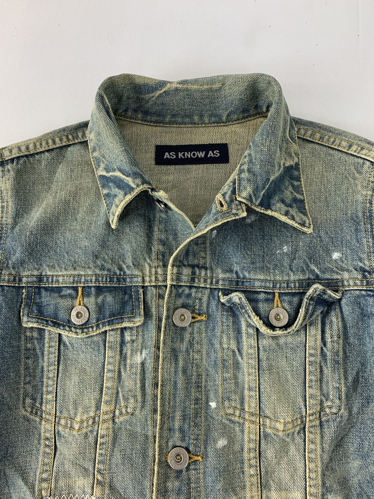 Other As Know As Indigo Distressed Denim Jacket Double Pocket Size XS / US 0-2 / IT 36-38 - 4 Thumbnail