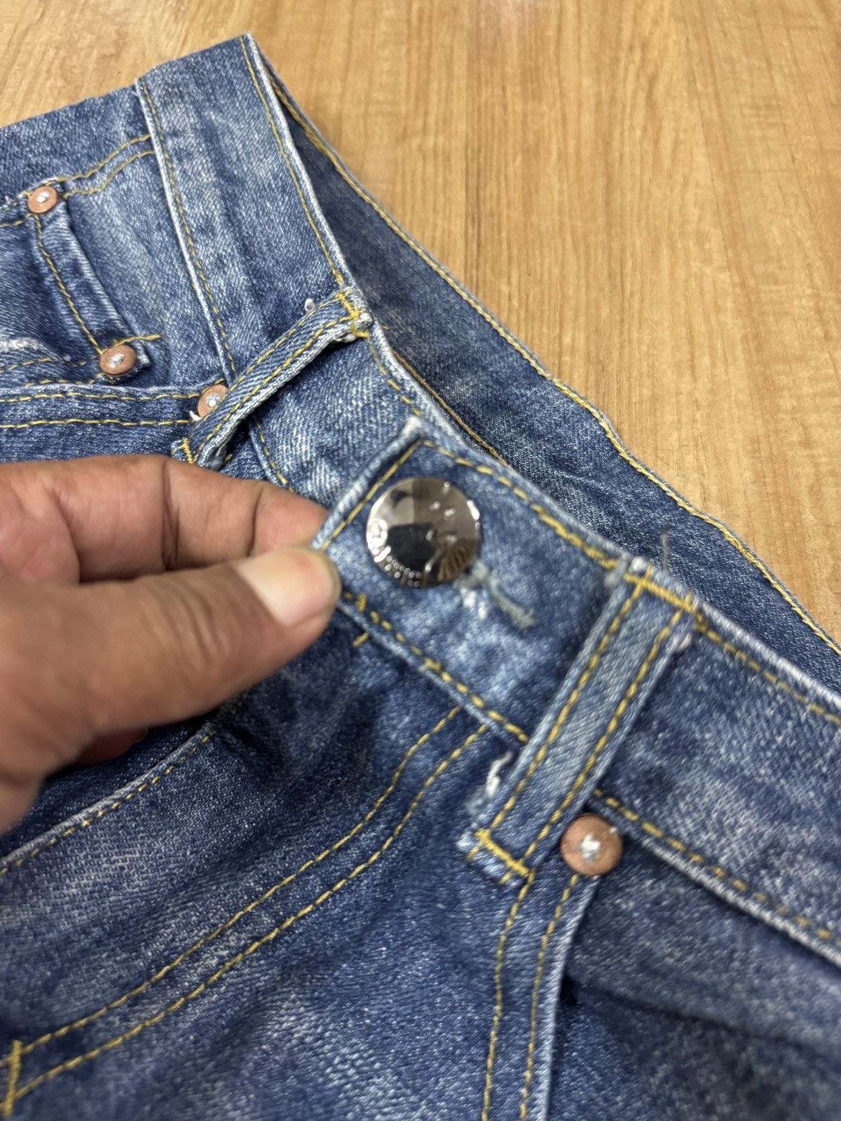 If Six Was Nine JAPANESE BRAND BORO STYLE PATCHWORKS JEANS Size US 30 / EU 46 - 2 Thumbnail